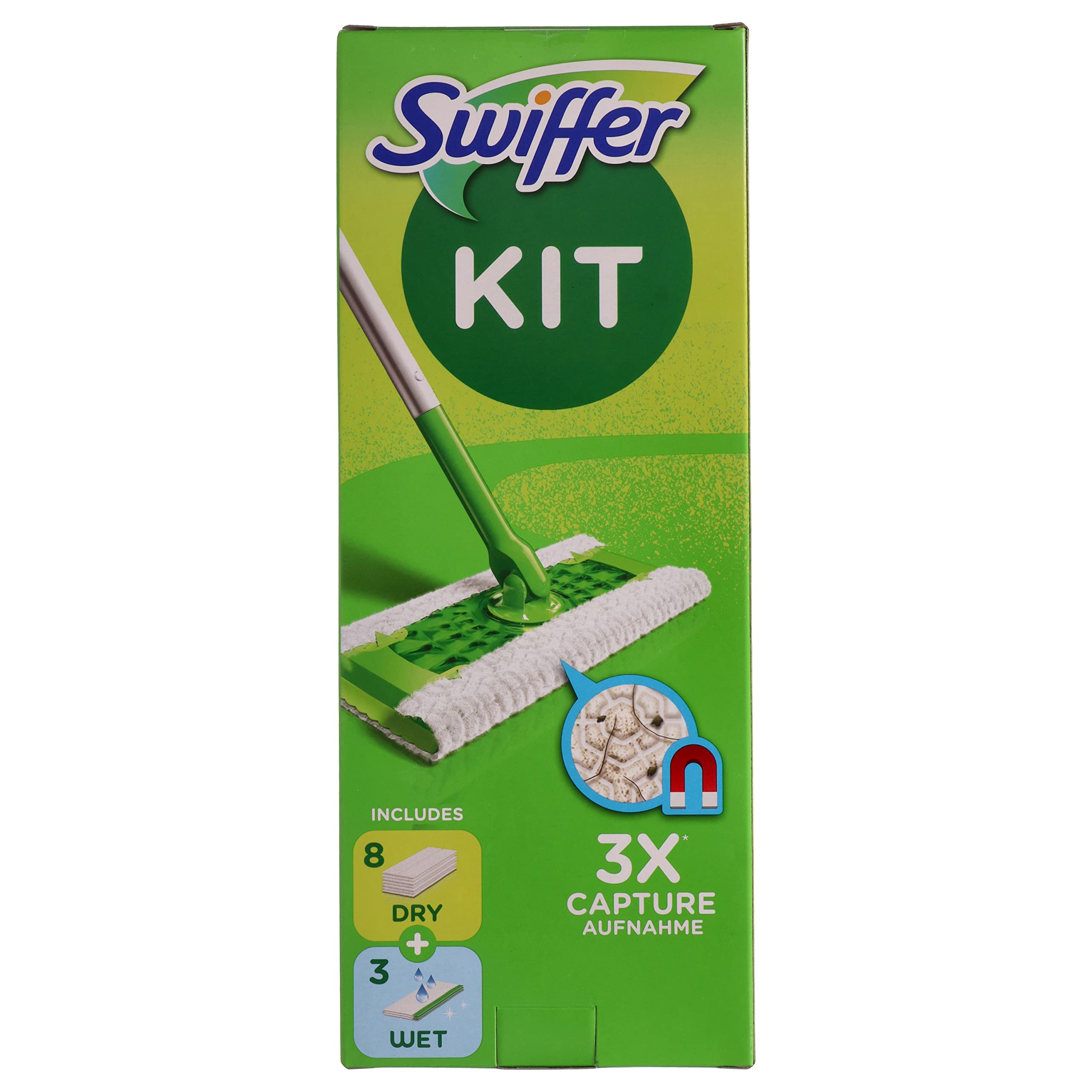 Swiffer Dry Starter Kit completo (8 panni + 3 panni wet) - Swiffer