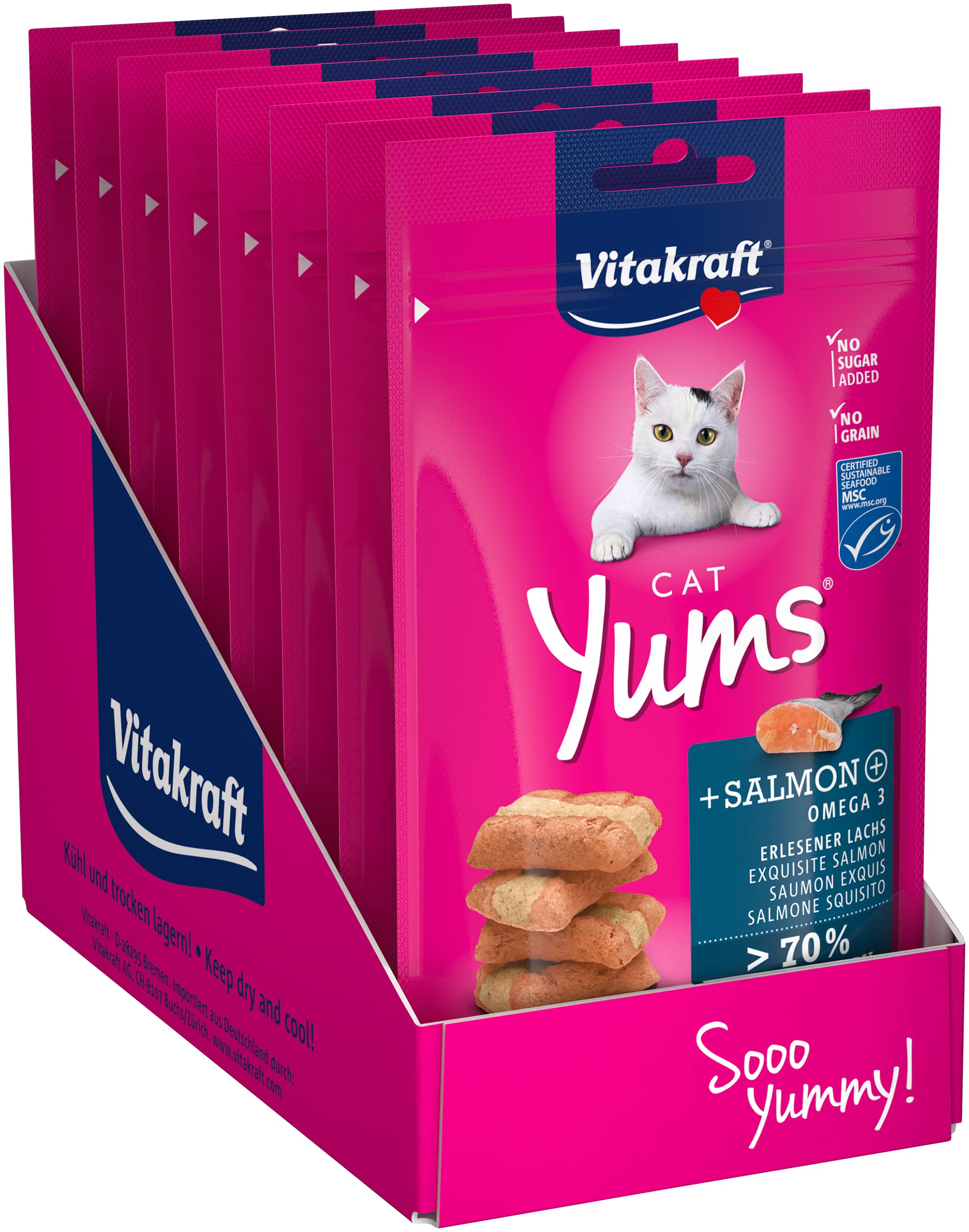 Snack Cat Yum per gatti - gusto salmone - 40 gr - Vitakraft