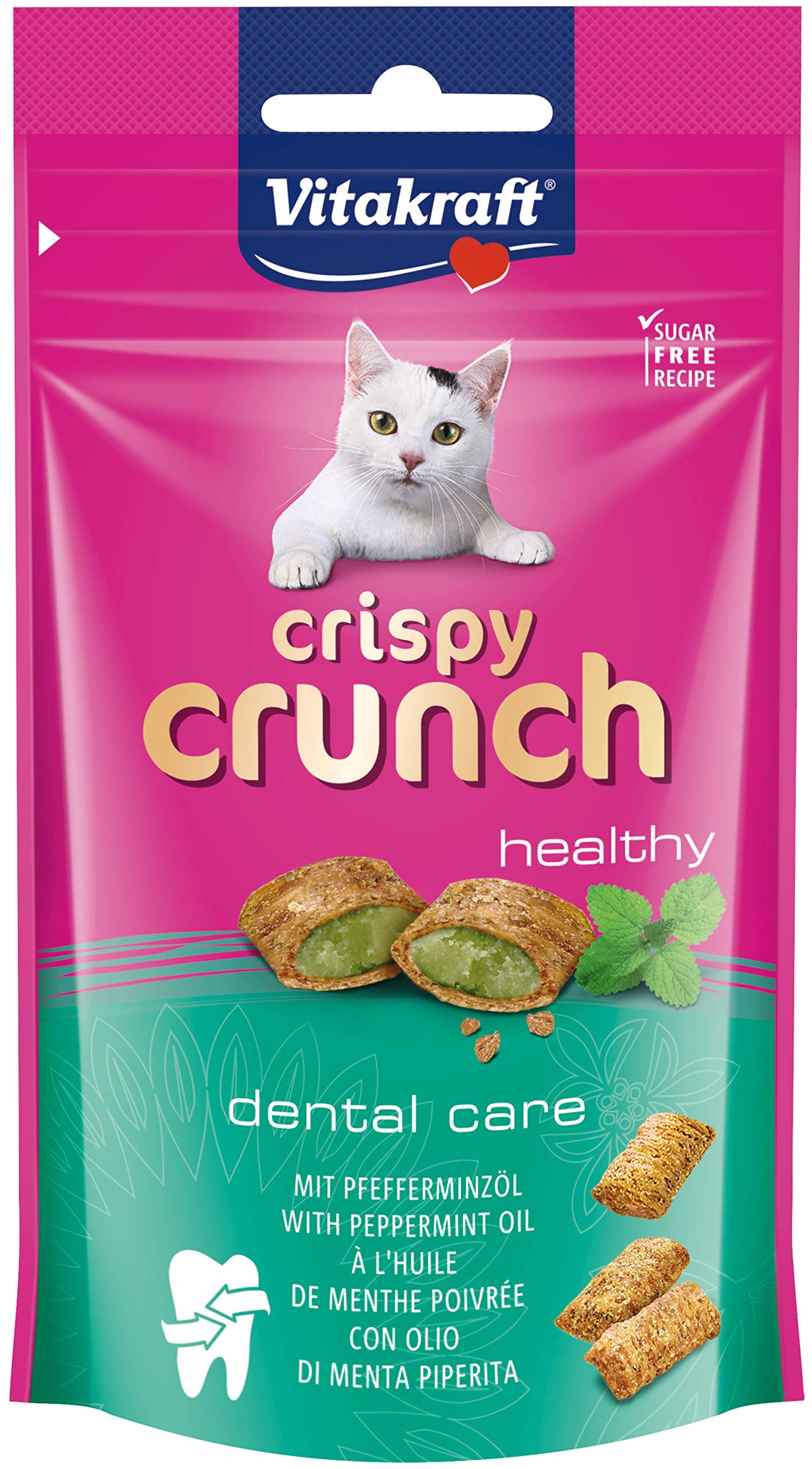 Snacks Crispy Crunch - ripieno di menta piperita - 60 gr - Vitakraft