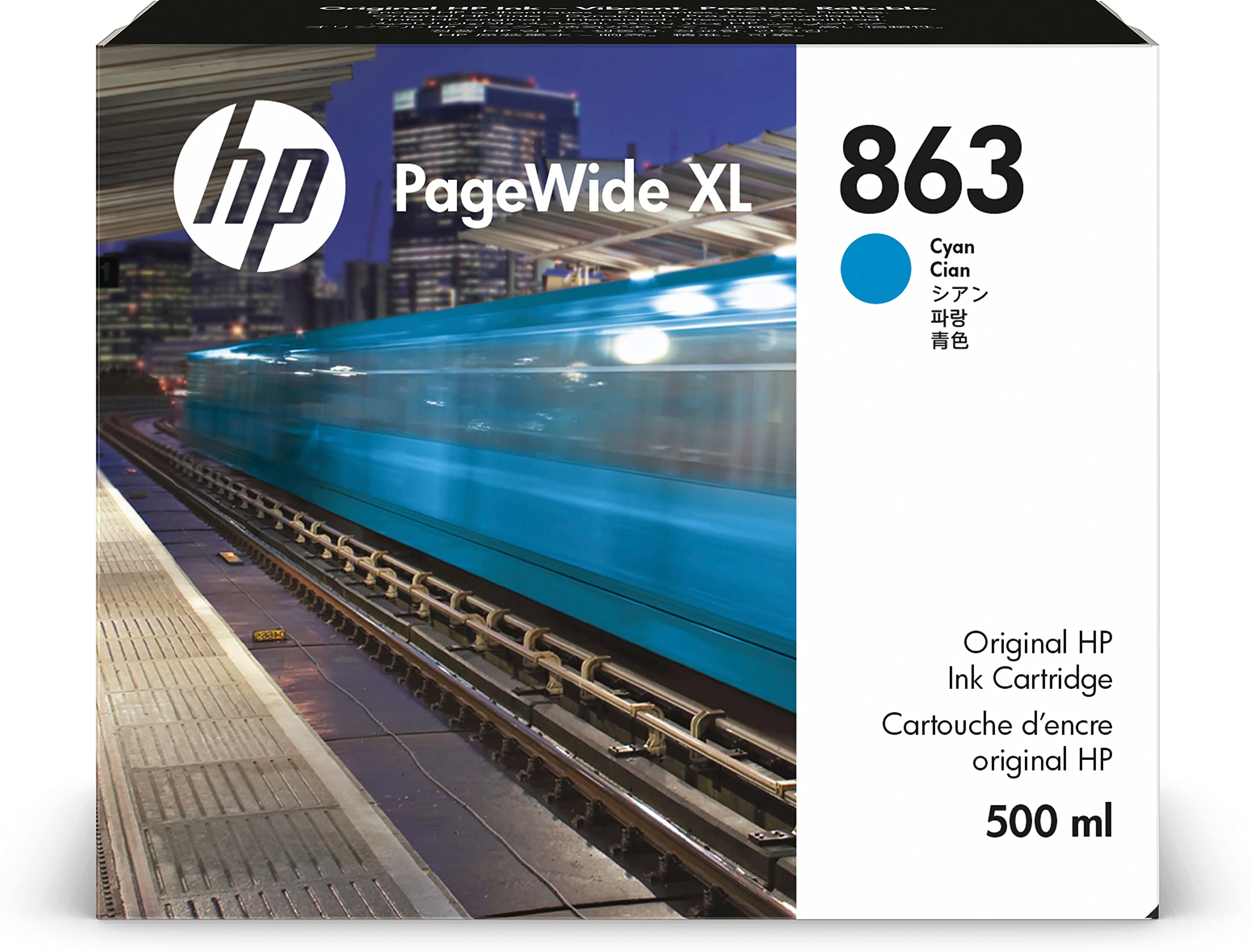 HP 863 PAGEWIDE XL CIANO DA 500 ML