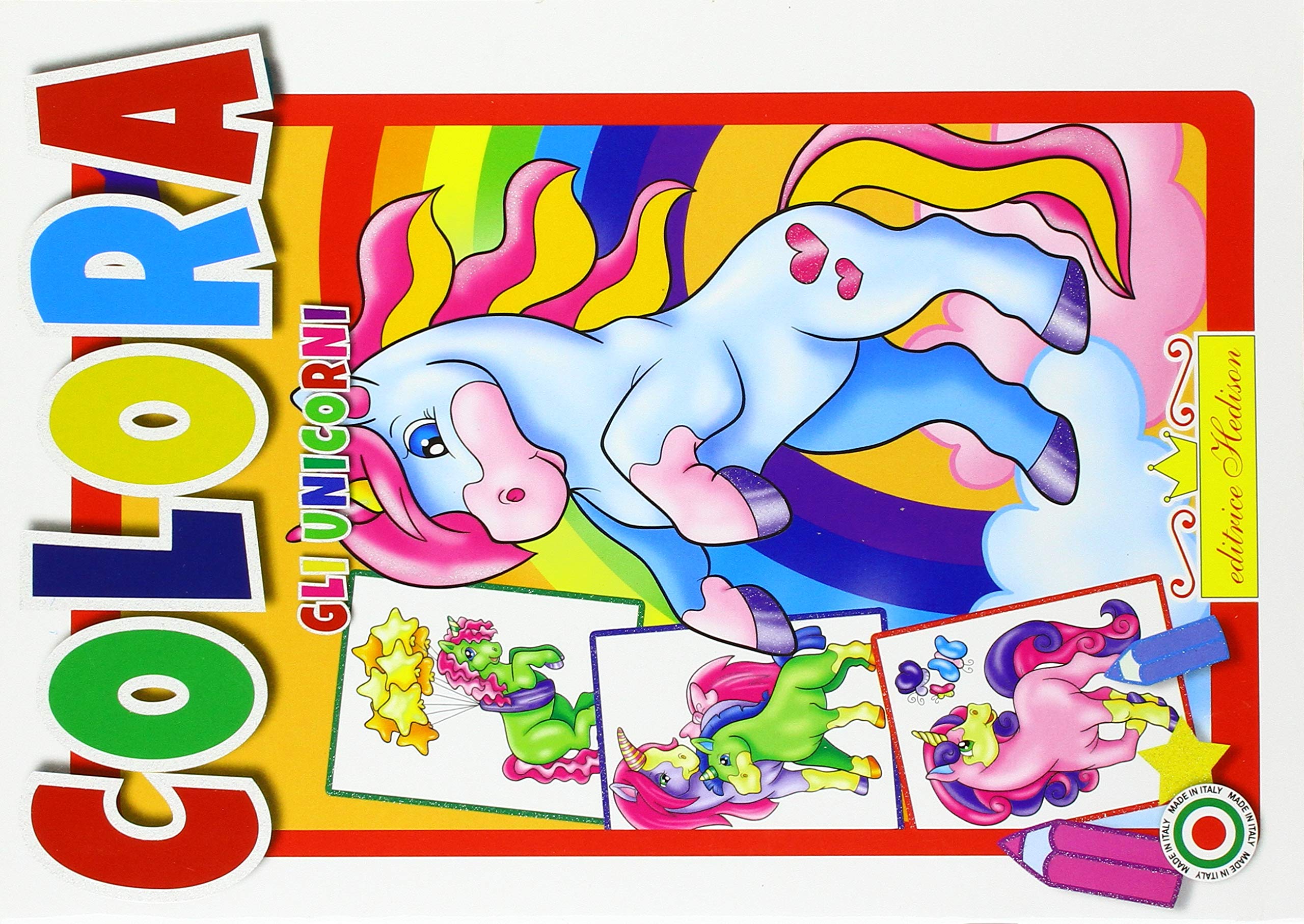 Album da colorare unicorni