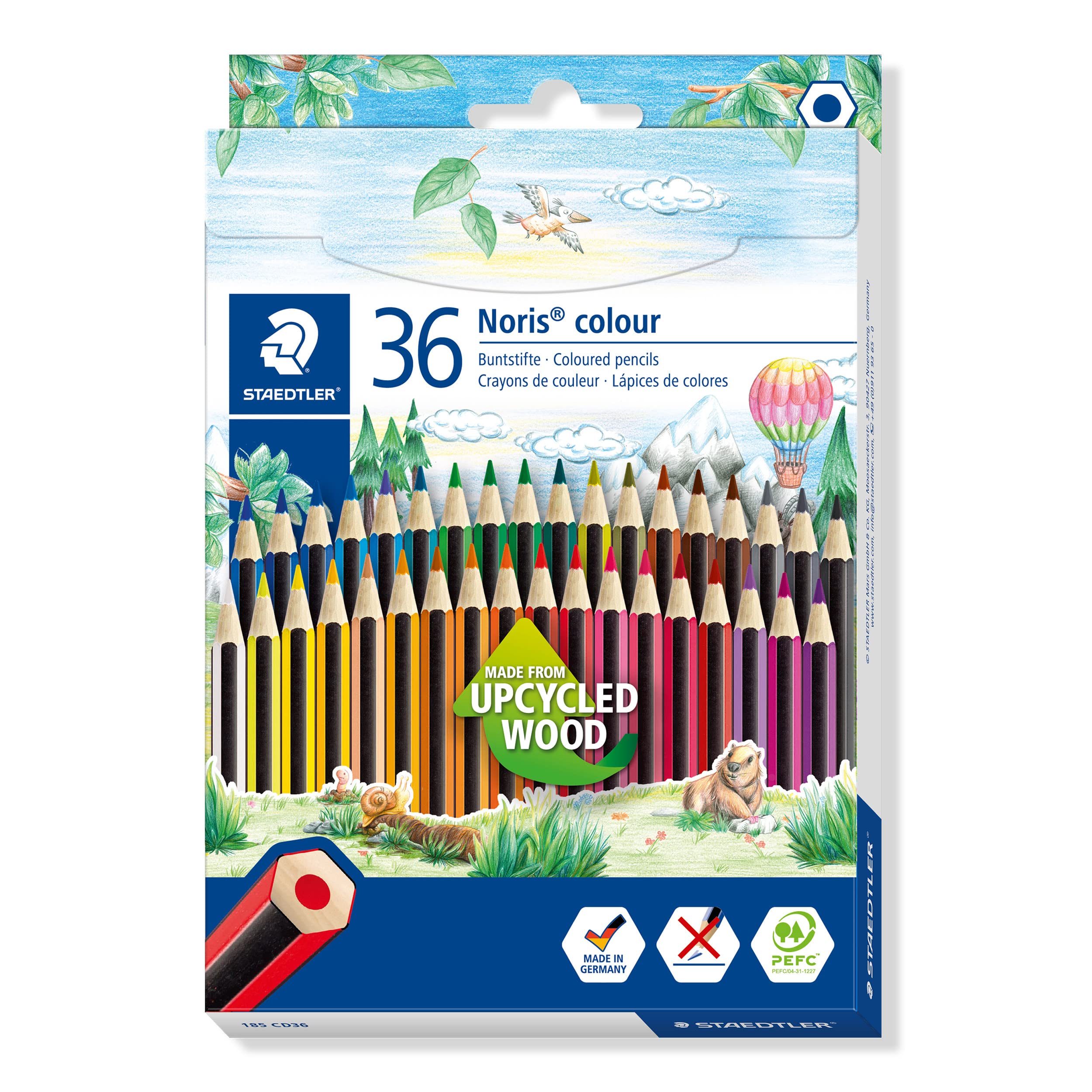 Matite colorate Noris Colour - in Wopex - colori assortiti - Staedtler - astuccio 36 pezzi