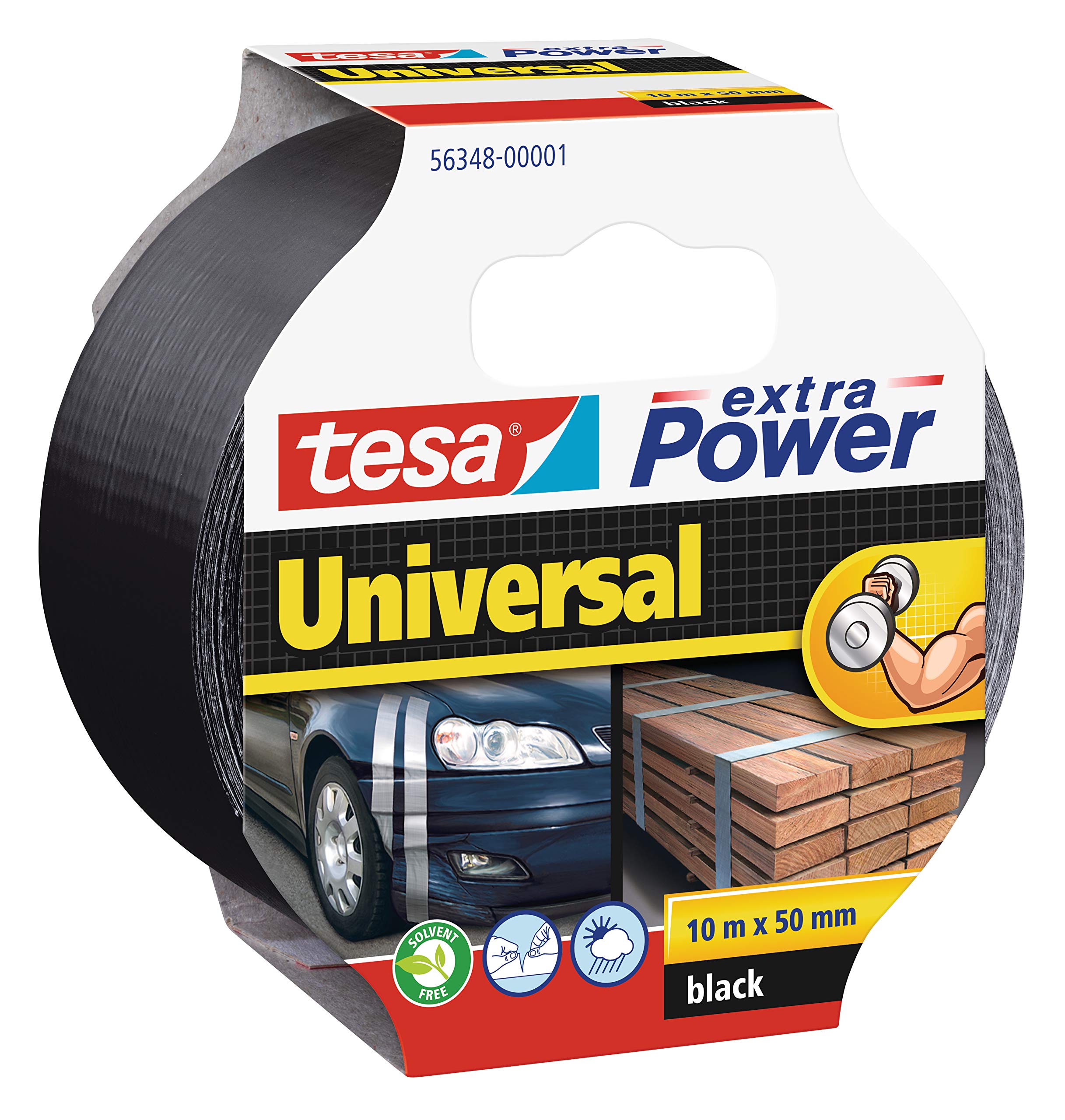 Nastro adesivo Tesa  Extra Power Universal - 10 m x 50 mm - nero - Tesa
