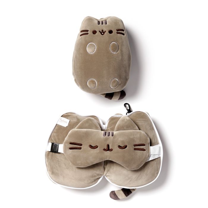 Cuscino da viaggio con maschera relaxeazzz pusheen il gatto