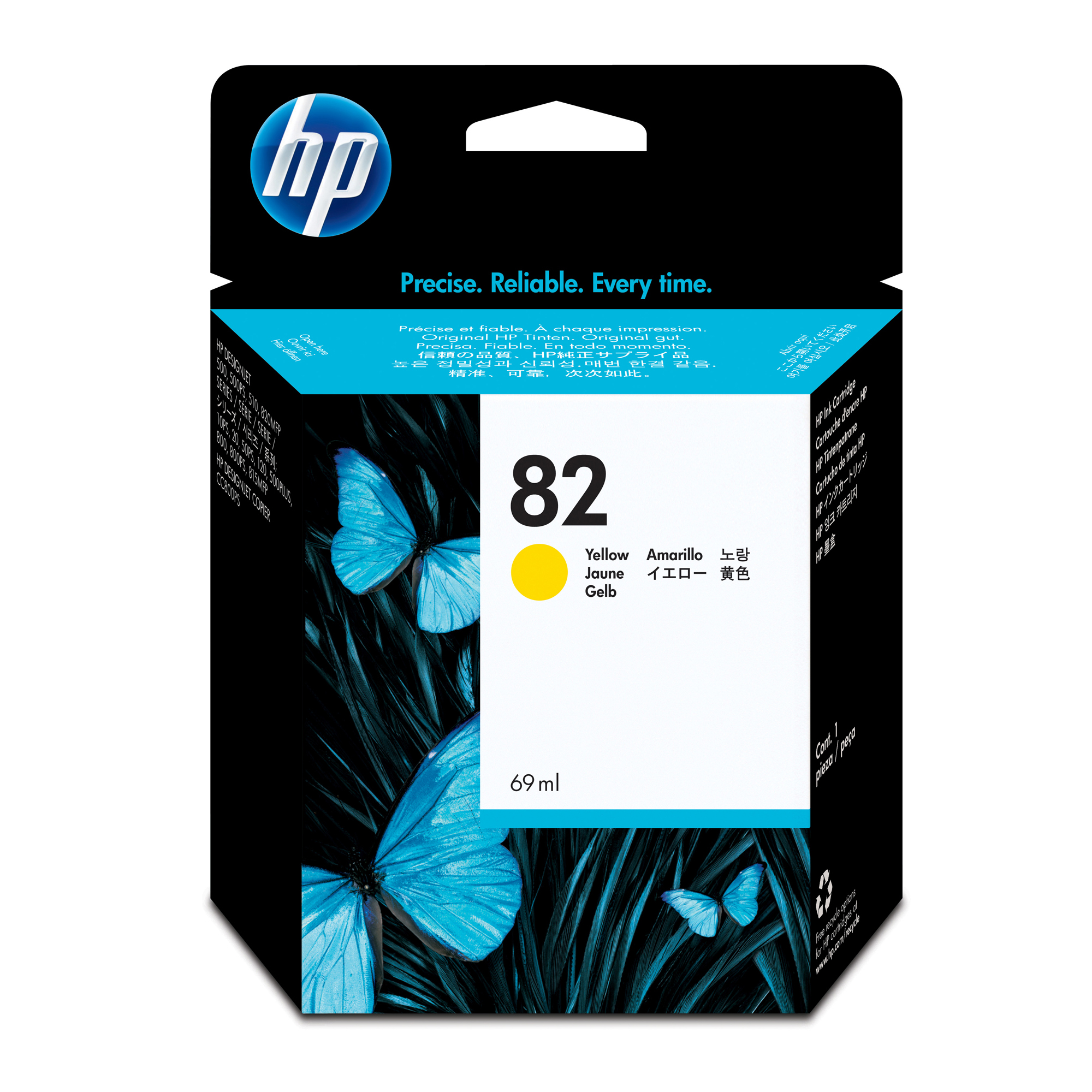 Hp - Cartuccia ink - 82 - Giallo - C4913A - 69ml