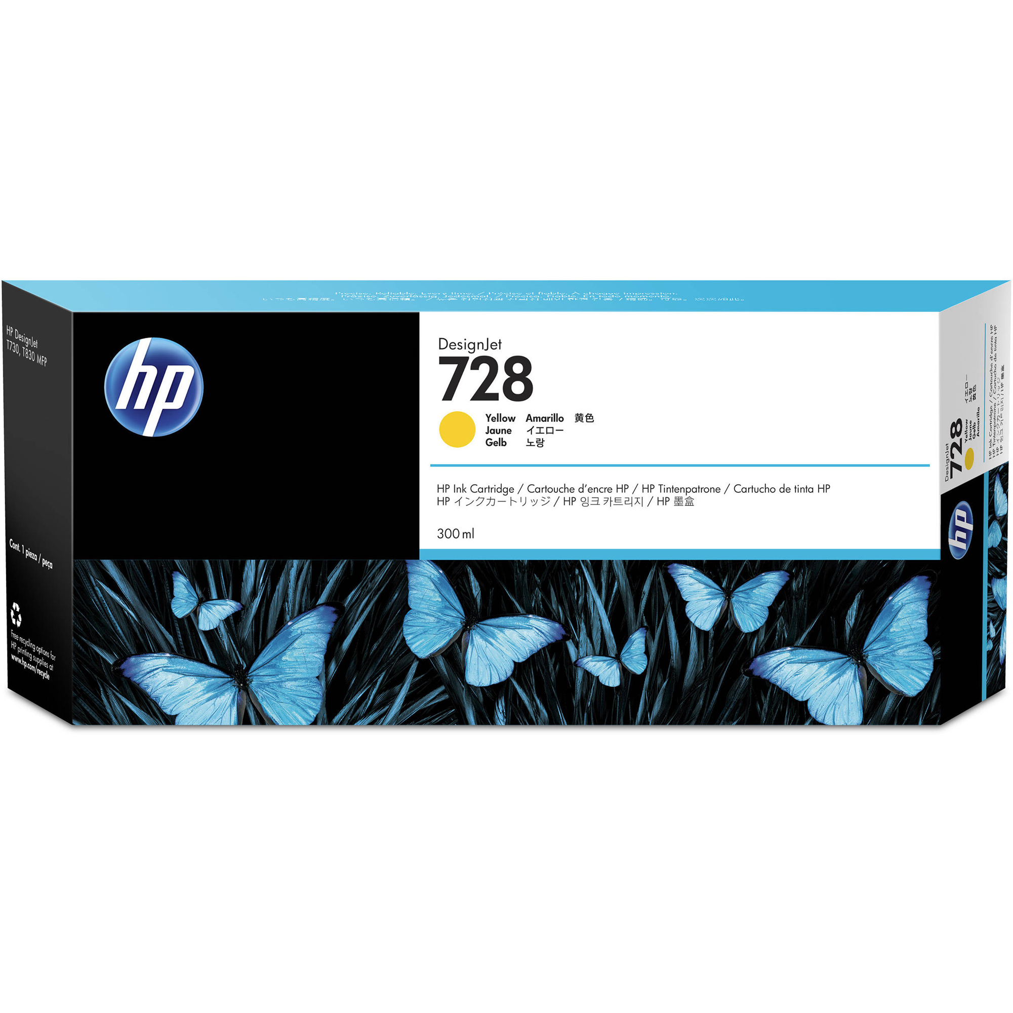 Hp - Cartuccia ink - 728 - Giallo - F9K15A - 300ml