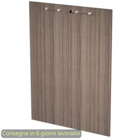 Coppia ante per mobile medio 90xH.121,6 cm Giunone Artexport noce toscano