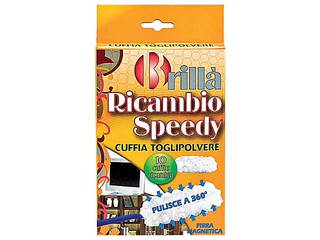 Ricarica piumini catturapolvere Speedy Brillà in conf. da 10 pezzi RIC02523A