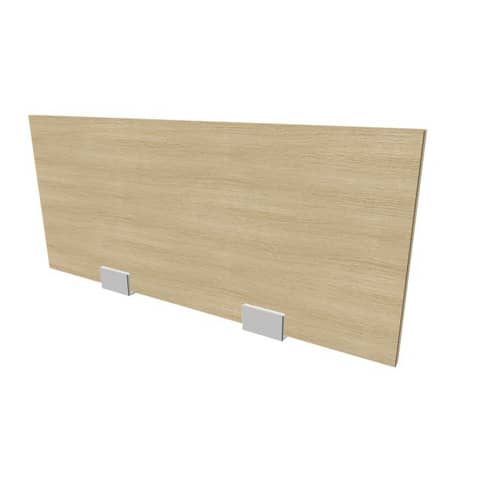 Pannello divisorio in melaminico rovere per bench 80xH.35 cm linea Practika Quadrifoglio - CODB080-RK