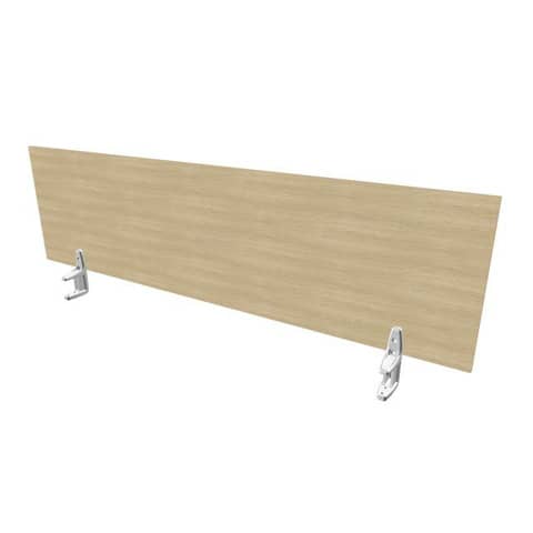 Pannello divisorio in melaminico rovere per scrivanie singole 160xH.42 cm linea Practika Quadrifoglio - CODI160-RK