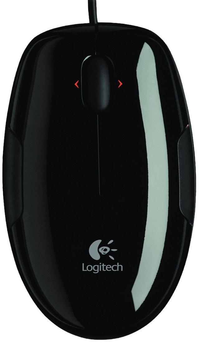 Mouse Logitech ottico m150 nero rosso