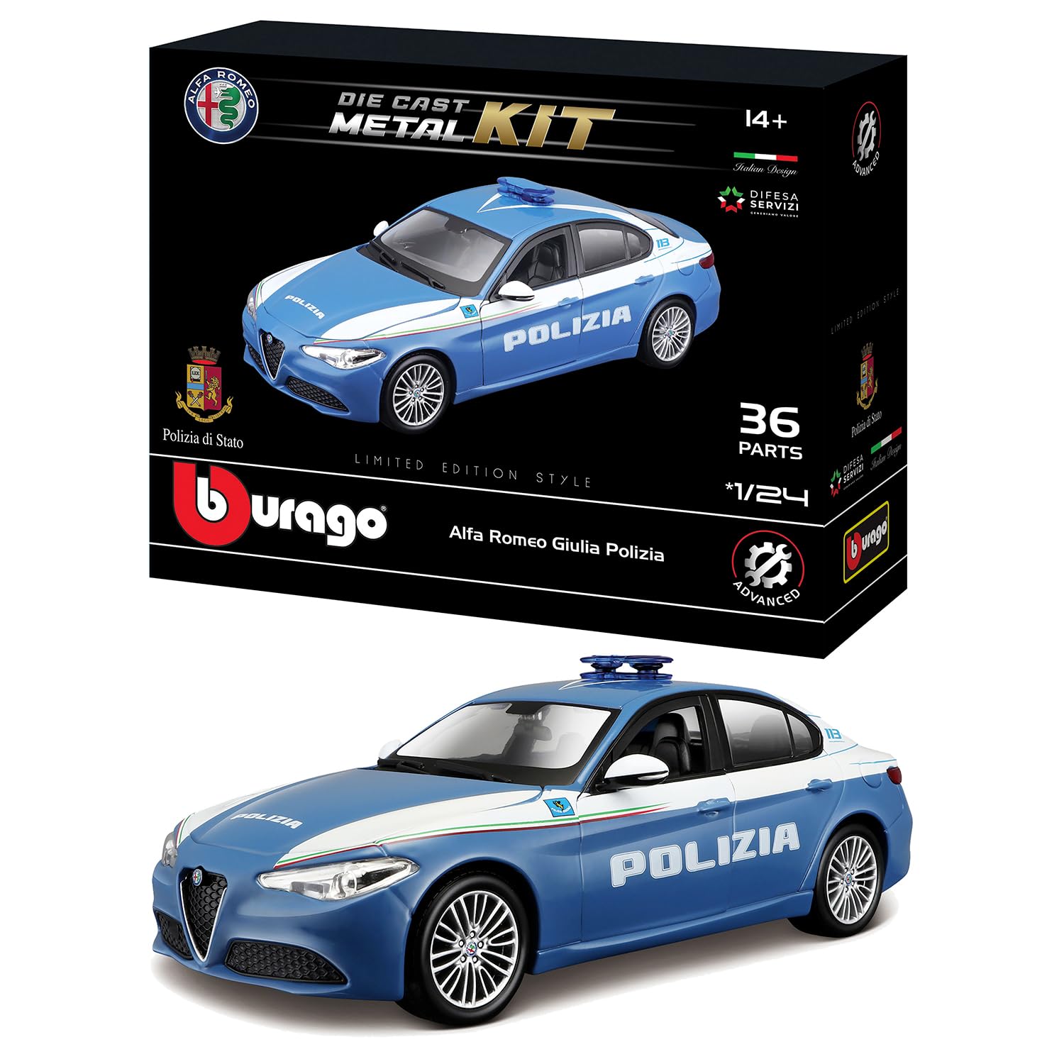 MODEL KIT GIULIA POLIZIA   1:24