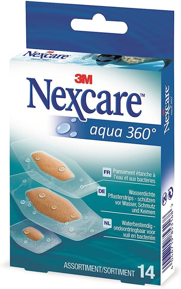 Cerotti nexcare acqua 360 pz.14 in 3 misure assortite