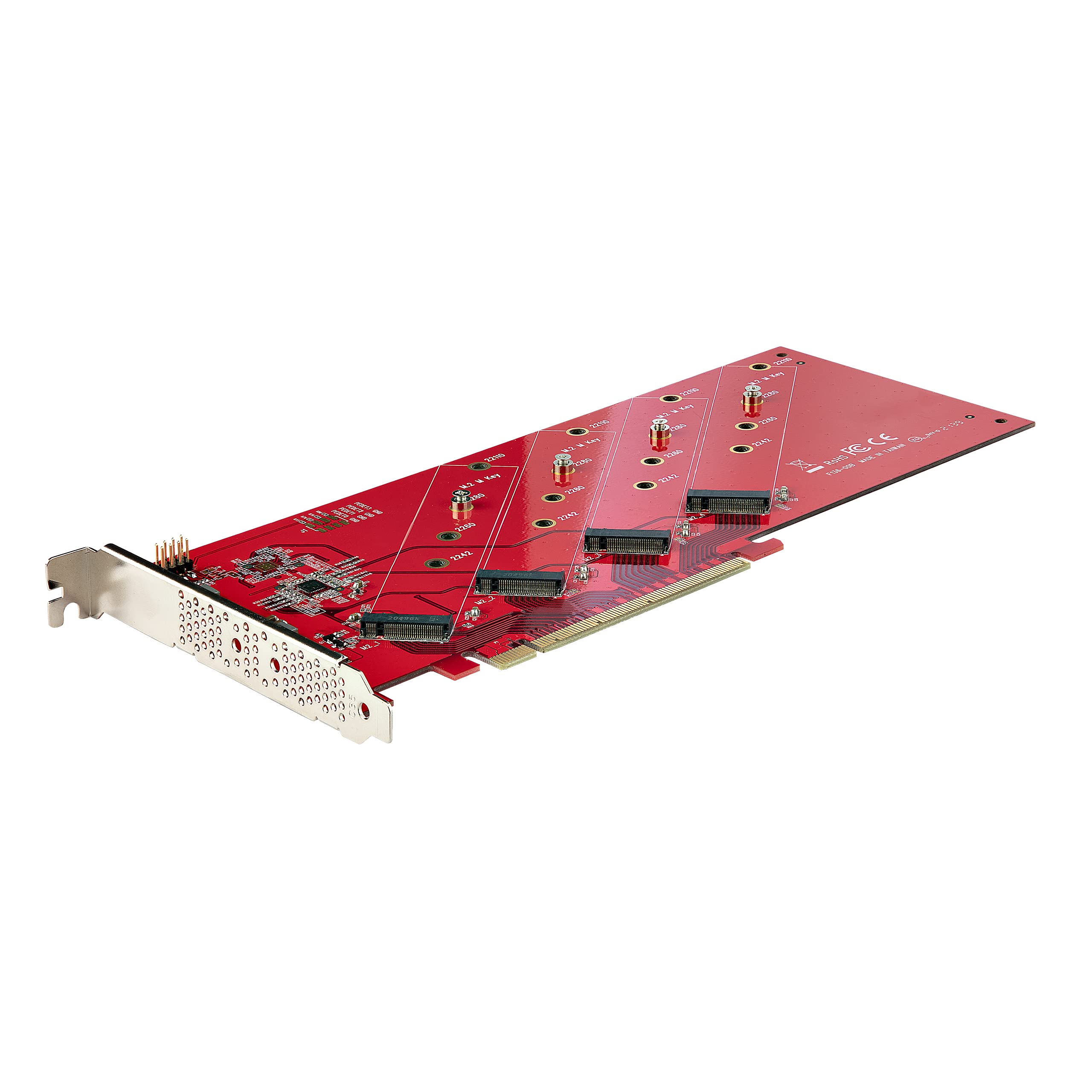 QUAD M.2 PCIE SSD ADAPTER CARD