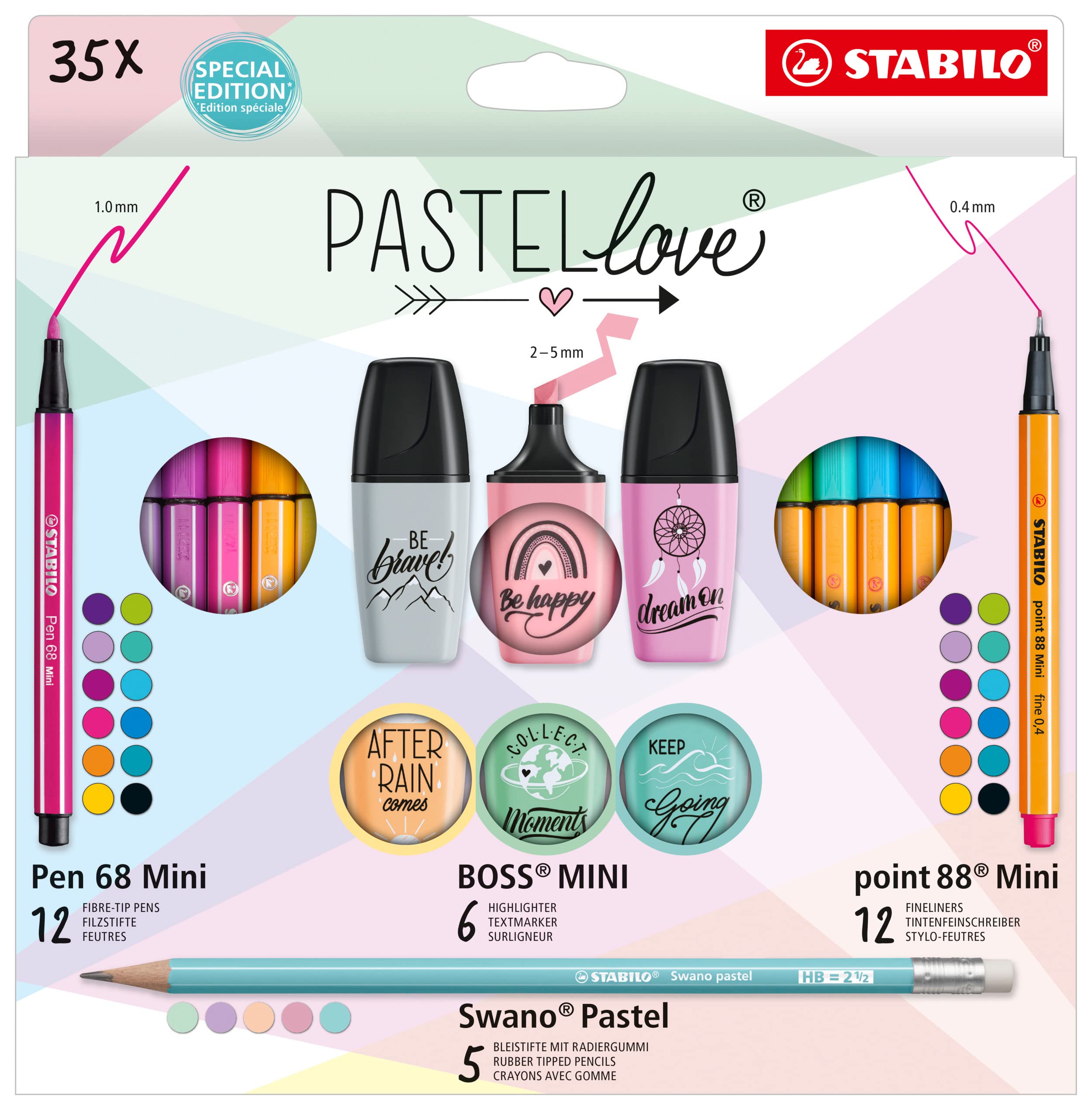 Mini world pastellove set Stabilo pz.35