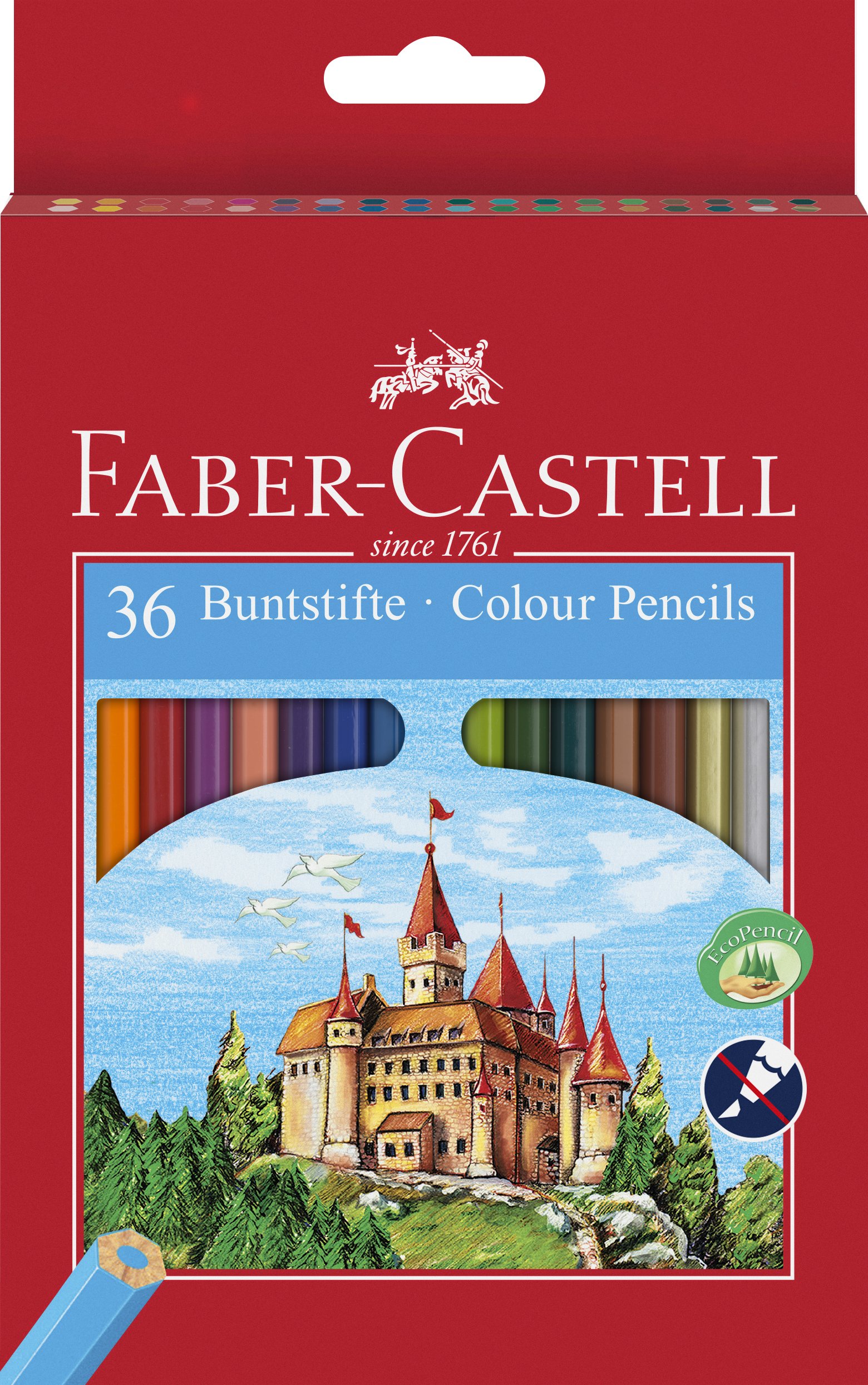 Pastelli castell Eco il castello 36 + 4 matite bicolor
