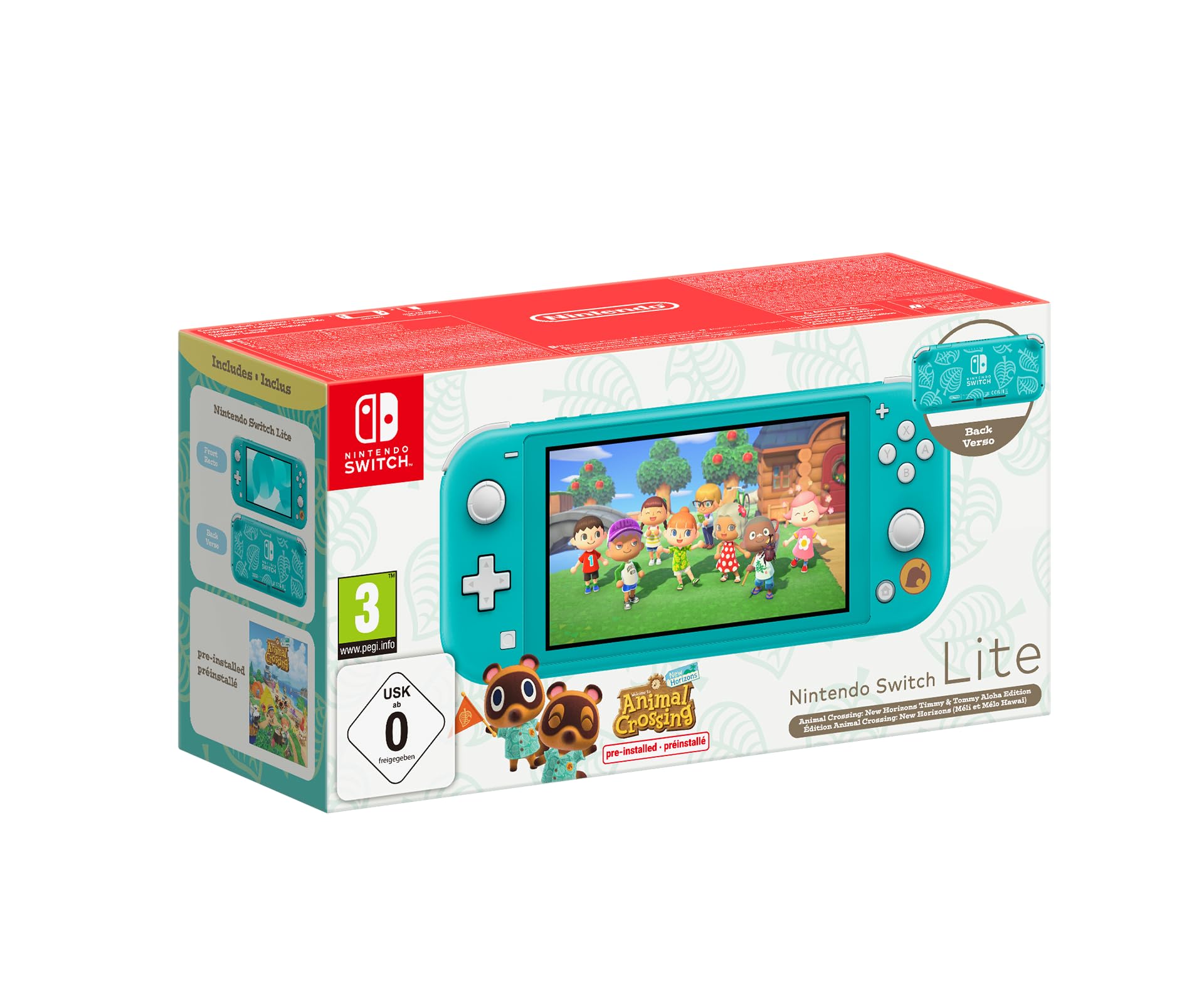 NIN SWITCH LITE ANIMALCROSSING BLUE