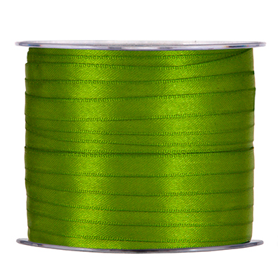 NASTRO DOPPIO RASO MM.6X100 MT. VERDE MELA