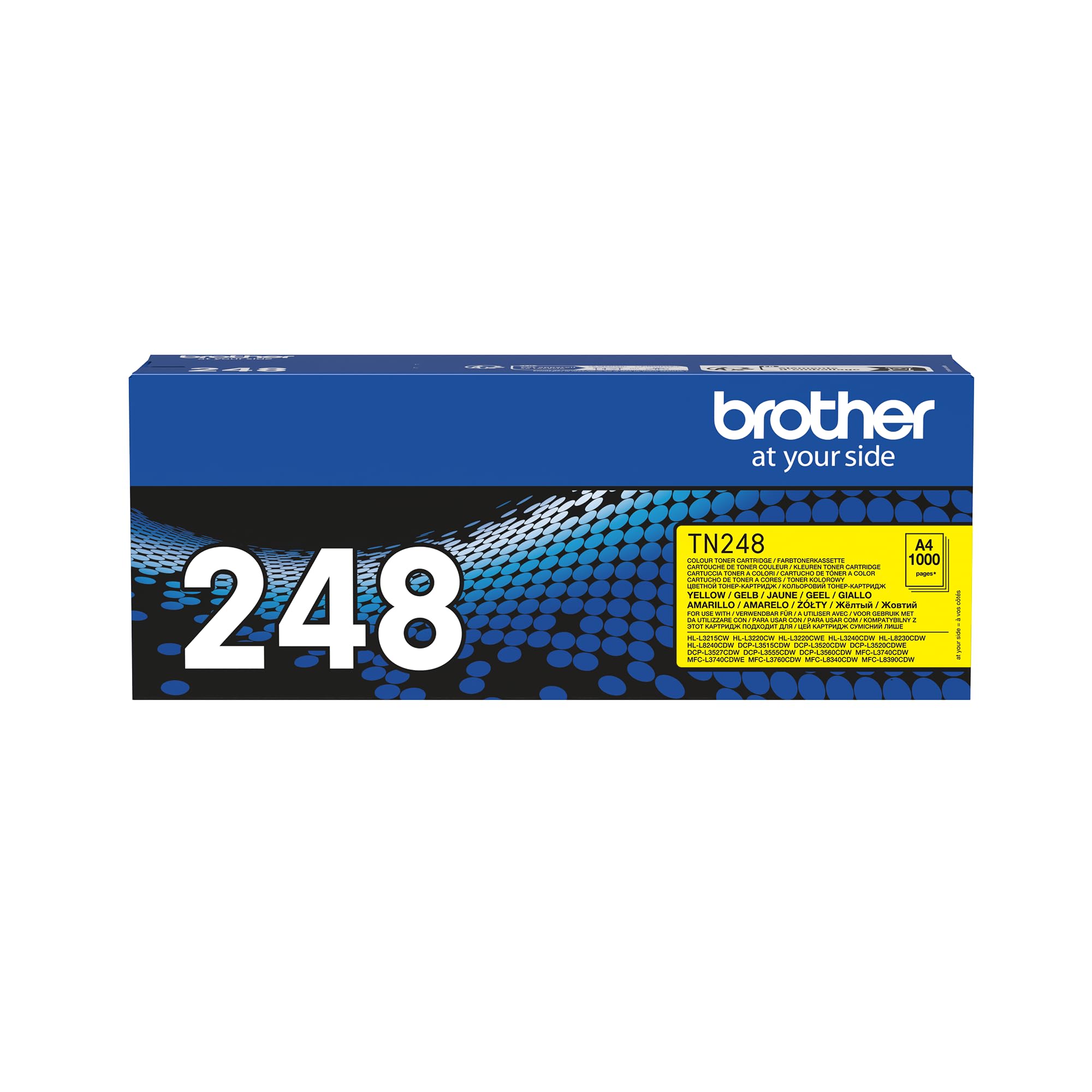 TN248Y YELLOW TONER CARTRIDGE.