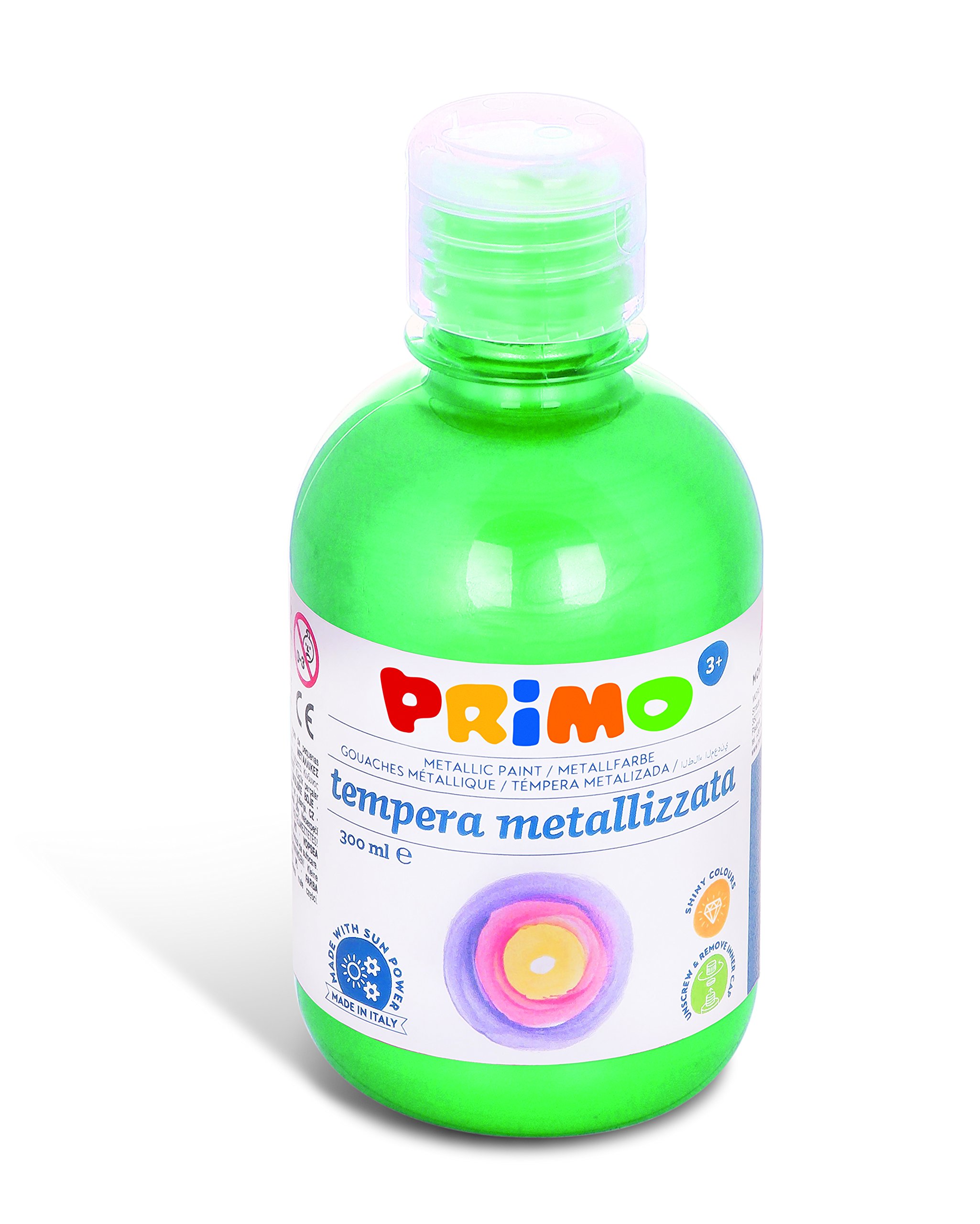 Tempera pronta metallizzata 300 ml. cmp verde brillante