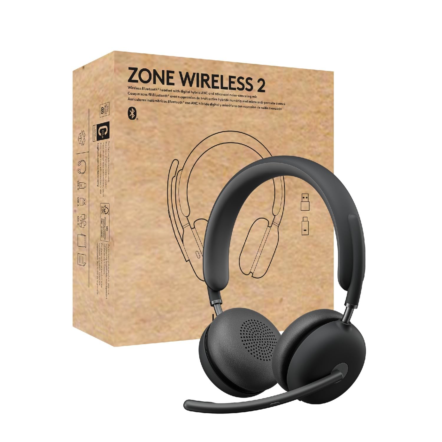 HEADSET LOGITECH ZONE WRLS 2 UC