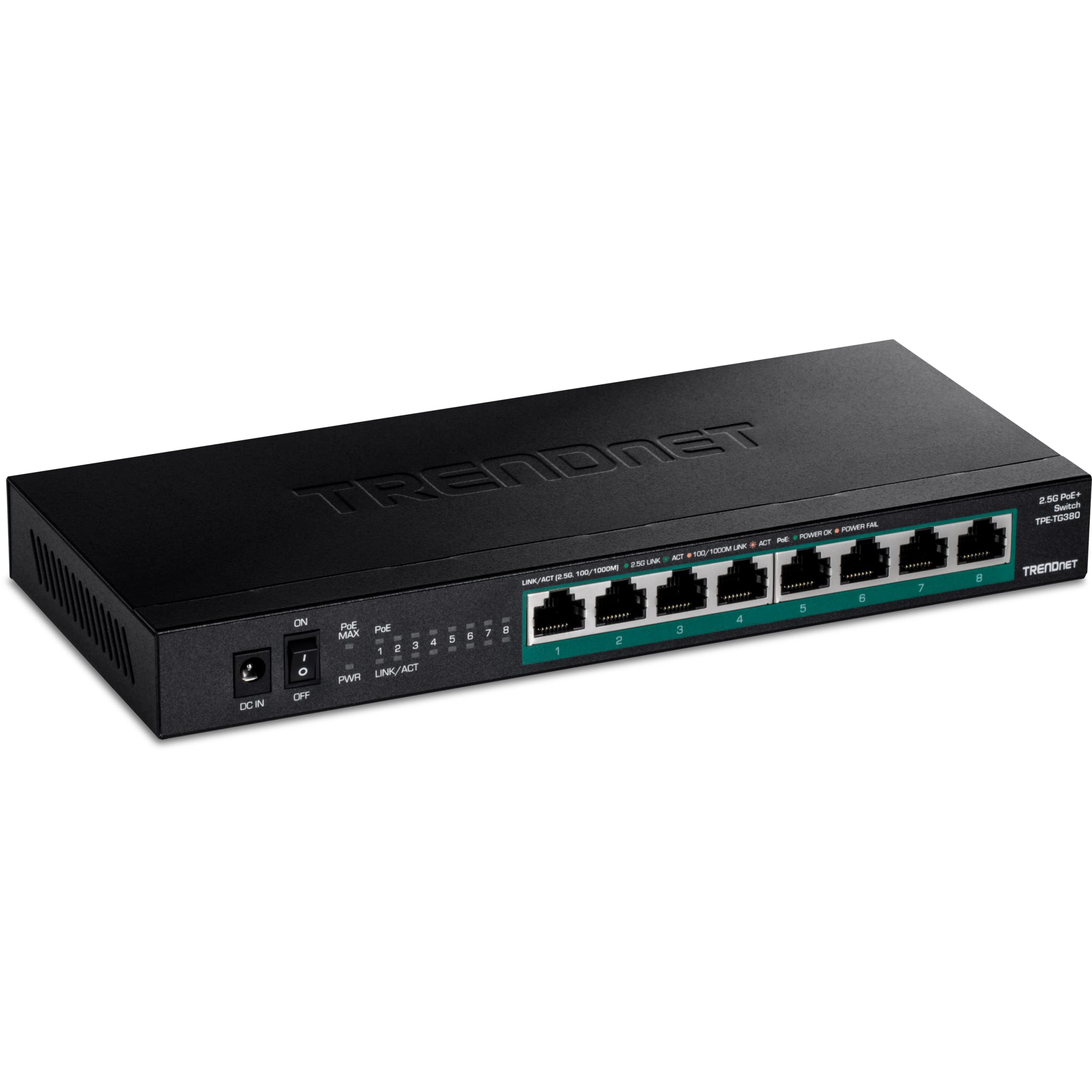 8-PORT UNMANAGED 2.5G POE+