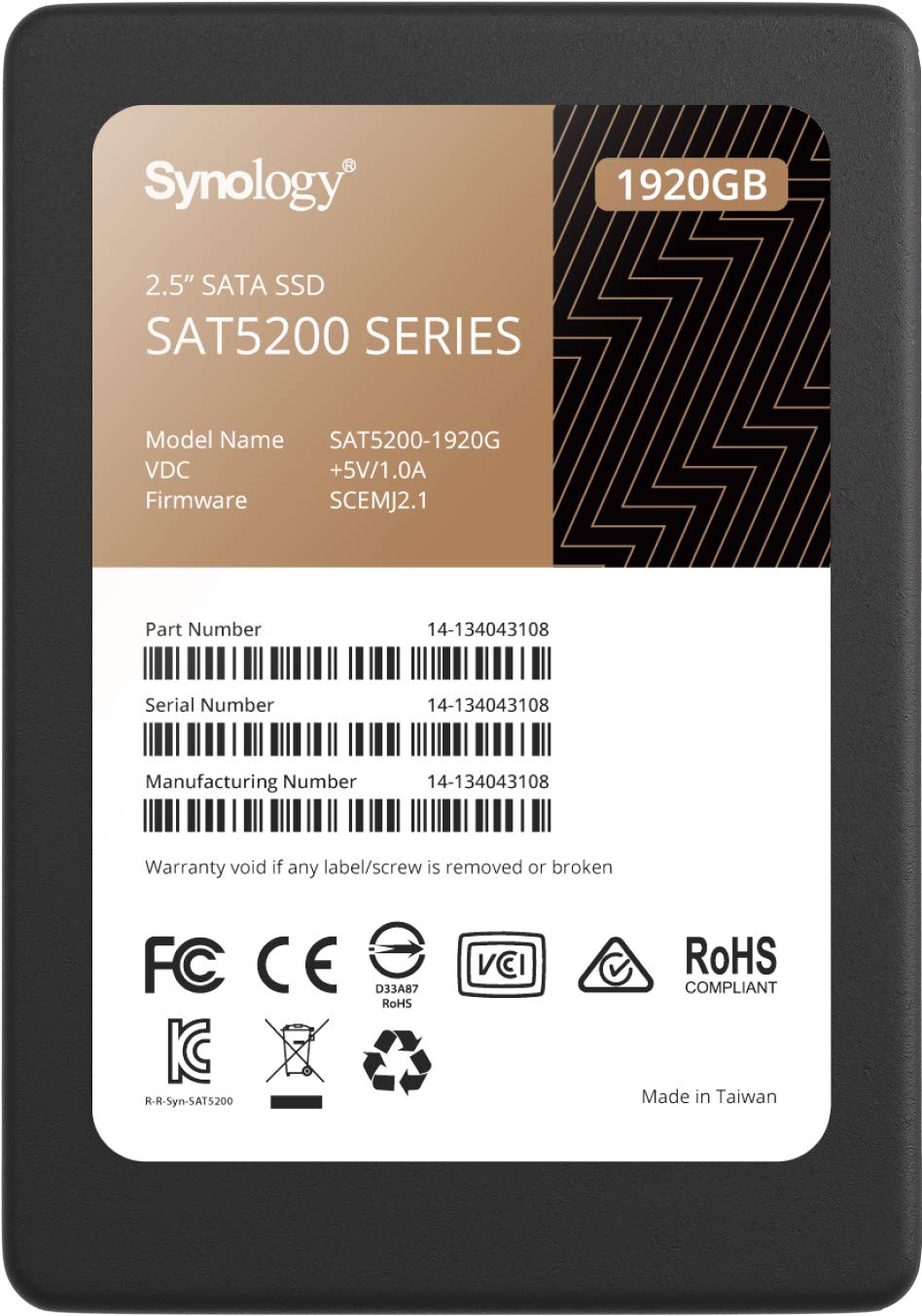 SAT5200 2.5IN SATA SSD 3840GB