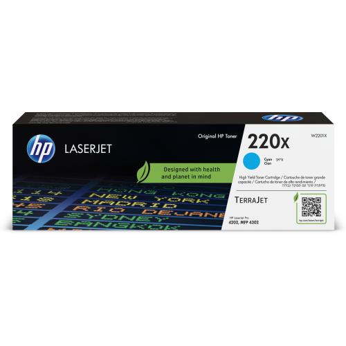 Hp - Cartuccia toner originale LaserJet HP 220X - Ciano - W2201X - 5.500 pag