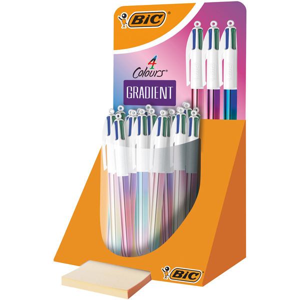 Bic penna 4 colori gradient espositore 30 pezzi 3086125110319