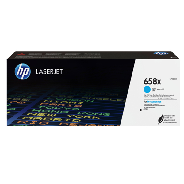 Hp - Cartuccia toner originale LaserJet HP 658X - Ciano - W2001X - ad alta capacitA'