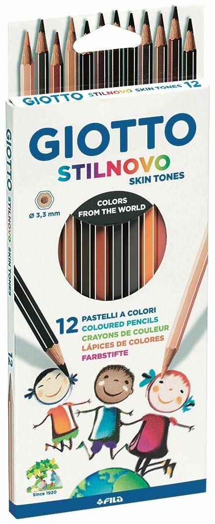 Pastelli colorati Stilnovo skin tones - diametro mina 3,3 mm - Giotto - astuccio 12 pezzi