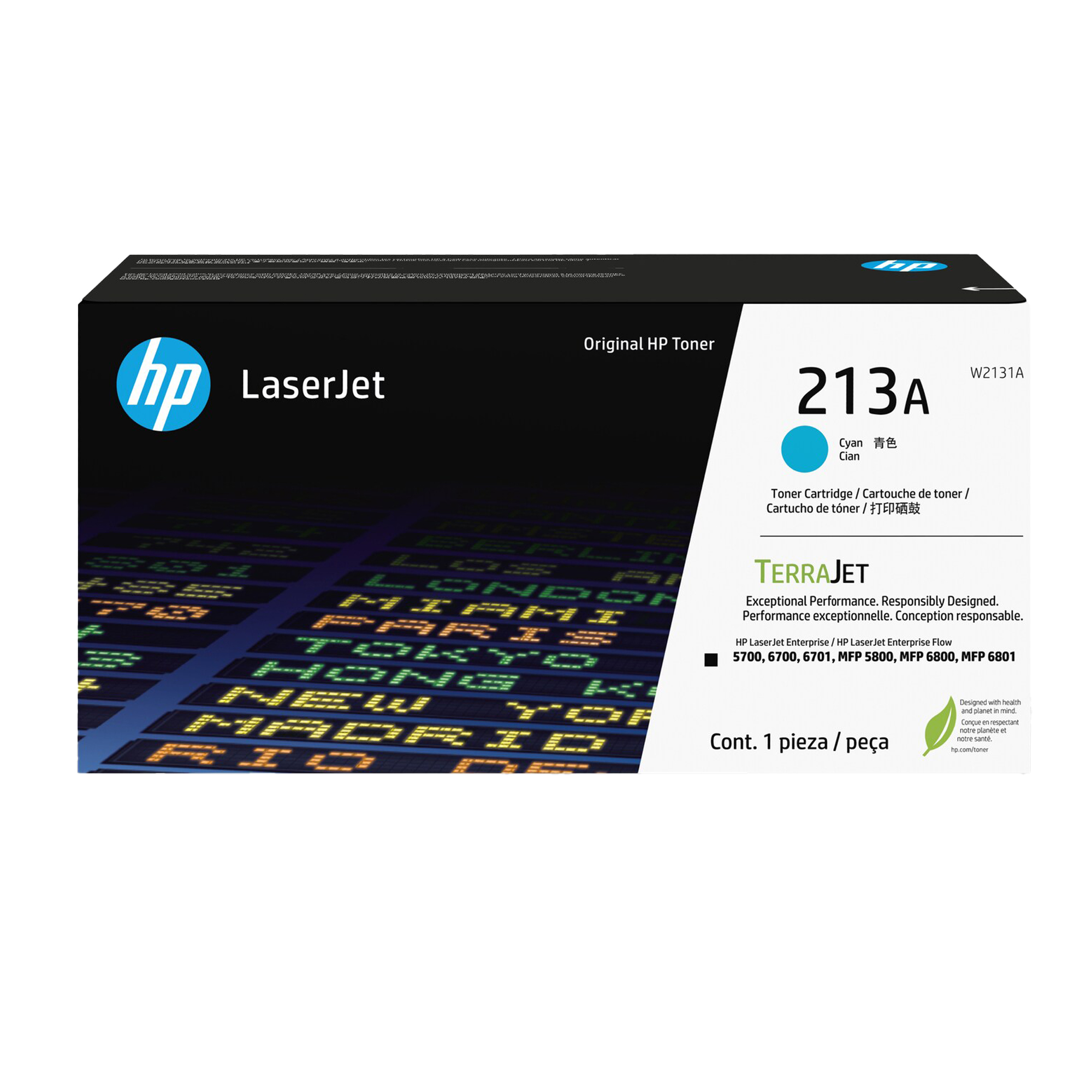 Hp - Cartuccia toner originale LaserJet HP 213A - Ciano - W2131A - 3.000 pag