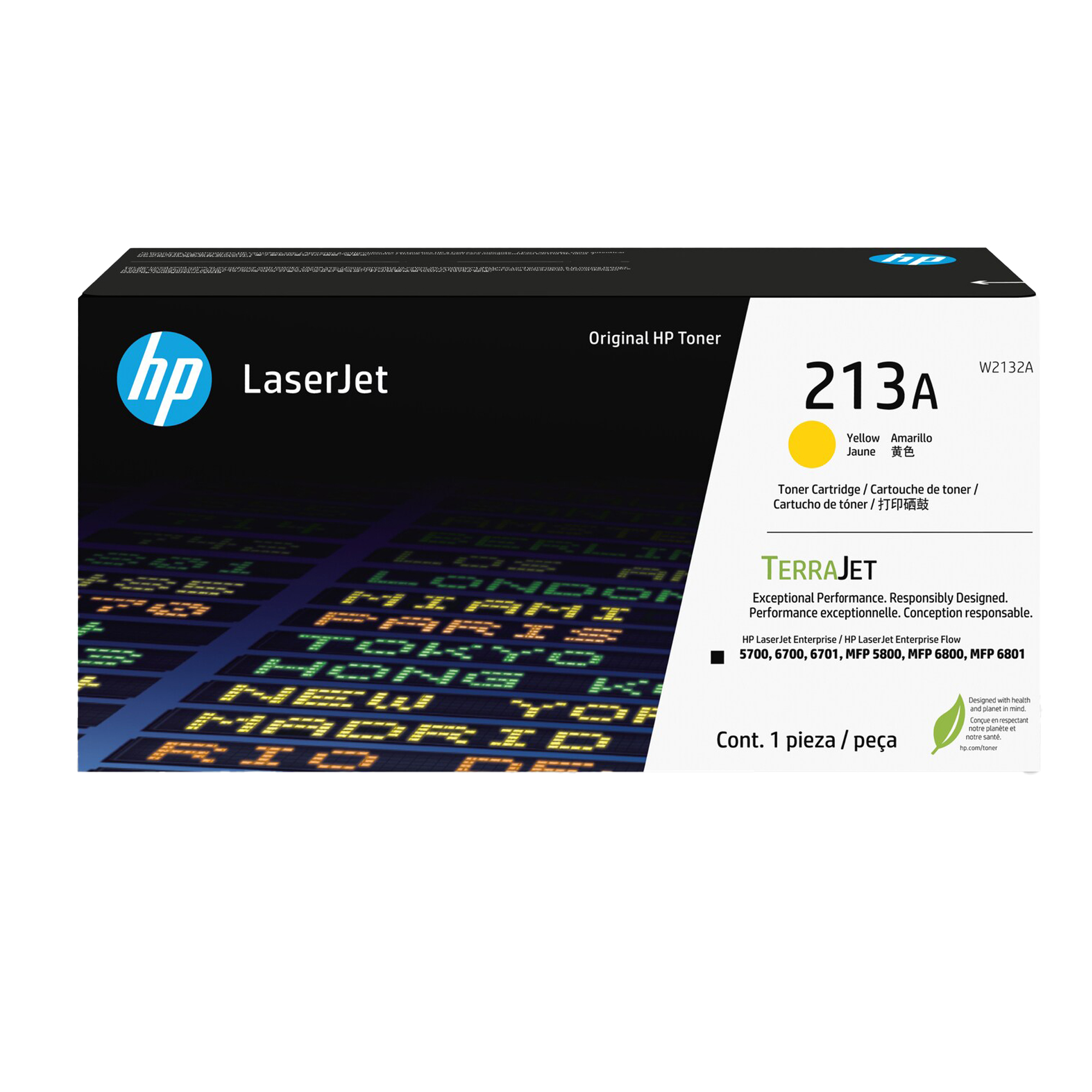 Hp - Cartuccia toner originale LaserJet HP 213A - Giallo - W2132A - 3.000 pag