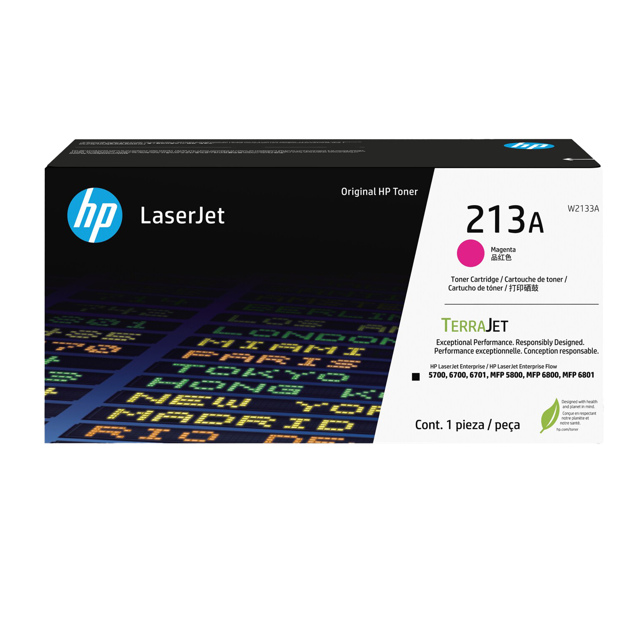 Hp - Cartuccia toner originale LaserJet HP 213A - Magenta - W2133A - 3.000 pag