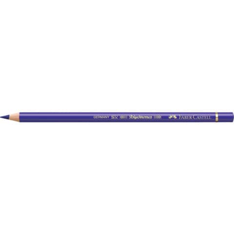 Matite colorate permanenti Faber Castell Polychromos mina 3,8 mm conf. 6 pezzi - viola blu - 110137