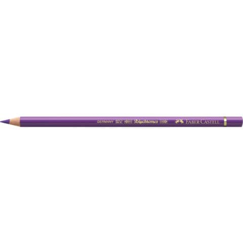 Matite colorate permanenti Faber Castell Polychromos mina 3,8 mm conf. 6 pezzi - viola manganese - 110160