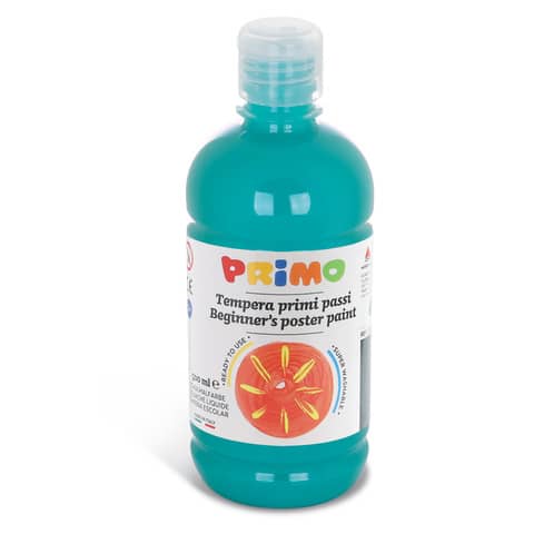 Tempera brillante in bottiglia in PET Primo Primi Passi 500 ml turchese 202BR500560