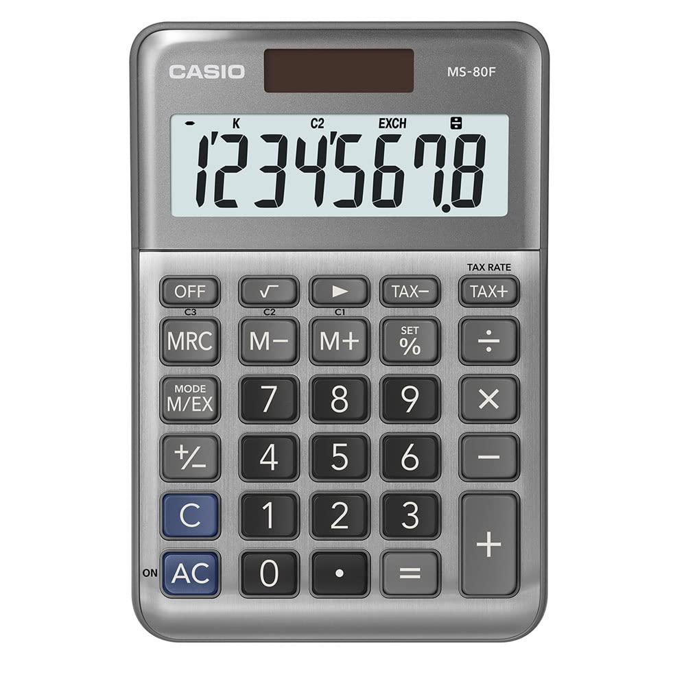 Calcolatrice da tavolo MS80B Casio 8 cifre - MS-80B