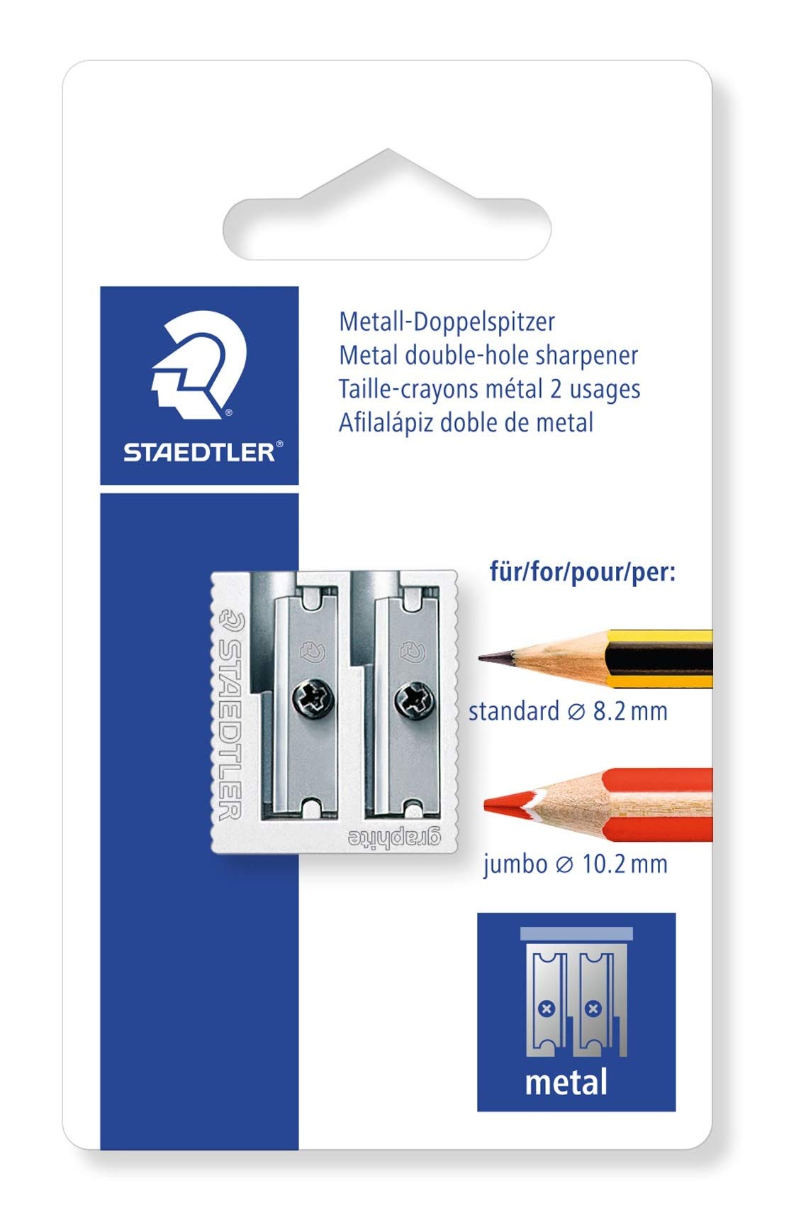 Temperamatite Staedtler 2 fori in blister - 510 20 BKD