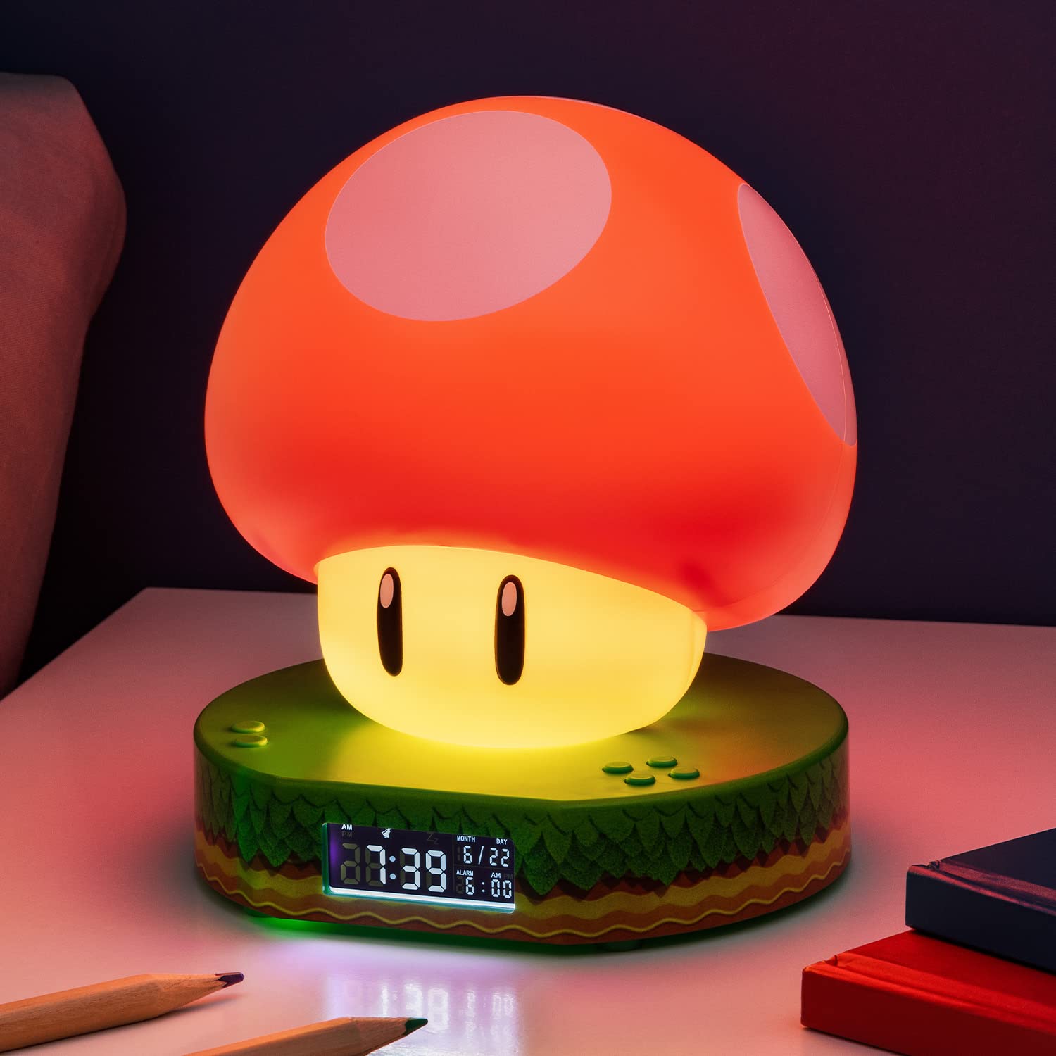 SUPER MUSHROOM DIGITAL ALARM CLOCK