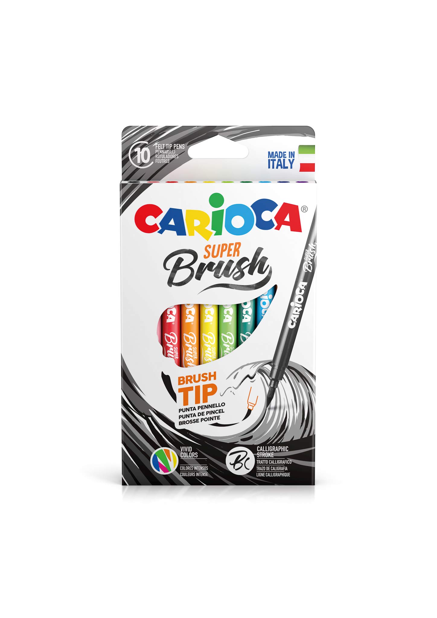 Pennarelli Super-Brush Carioca conf. da 10 colori assortiti 42937