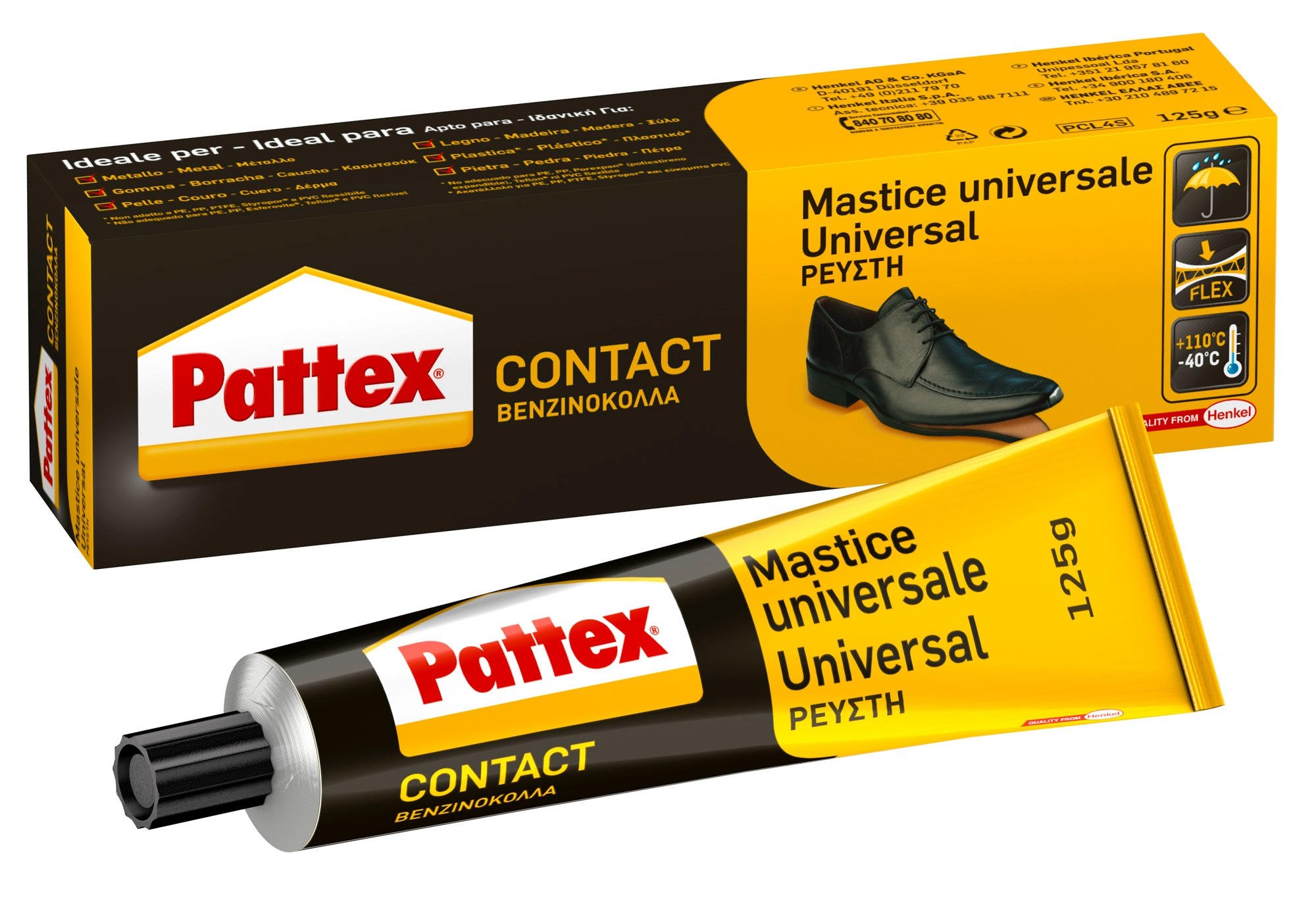 Adesivo a contatto universale Pattex Contact Mastice Universal 125 g - 1419317