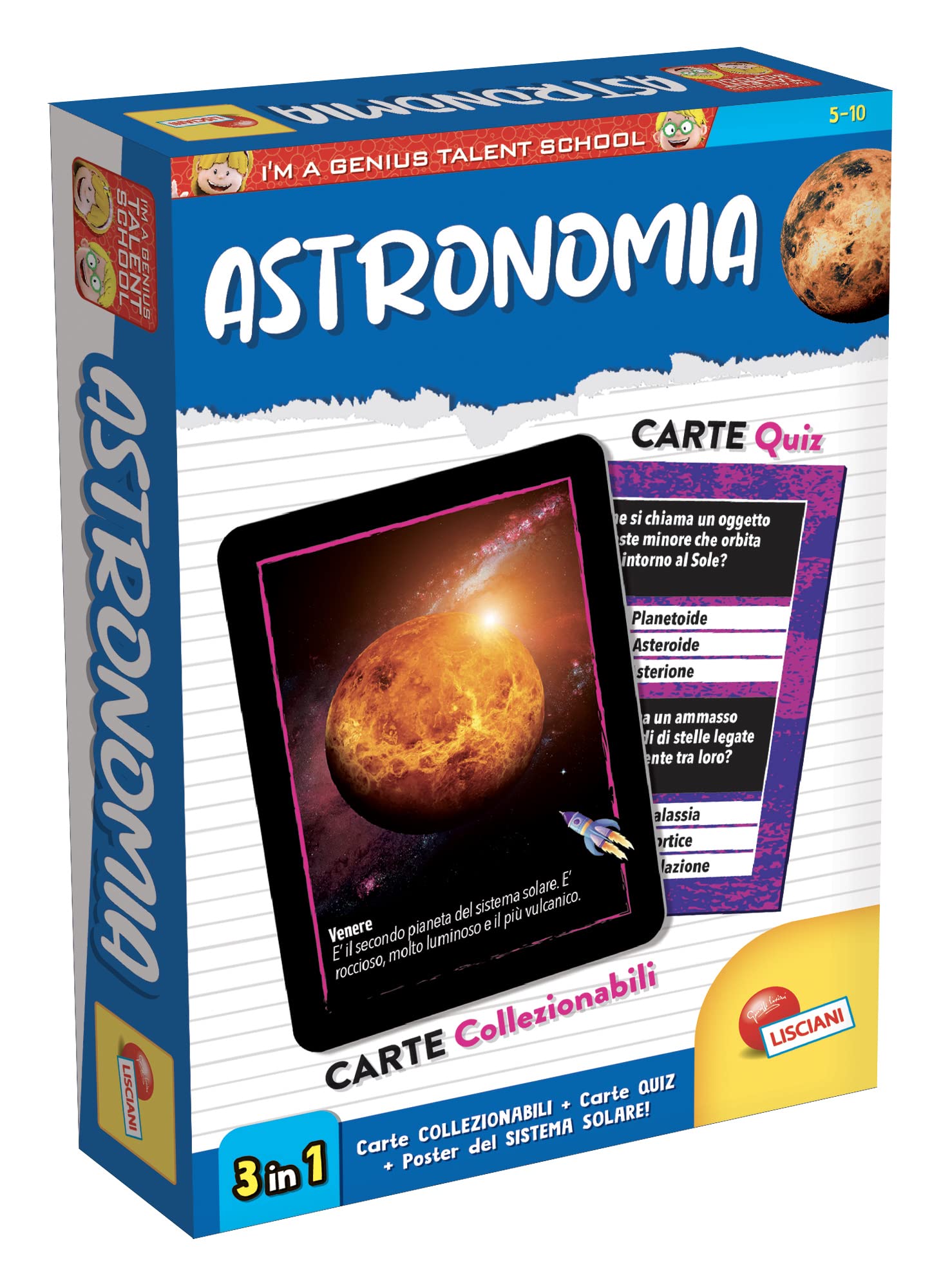 Gioco in scatola Lisciani I'm a Genius Quiz Astronomia - 100118