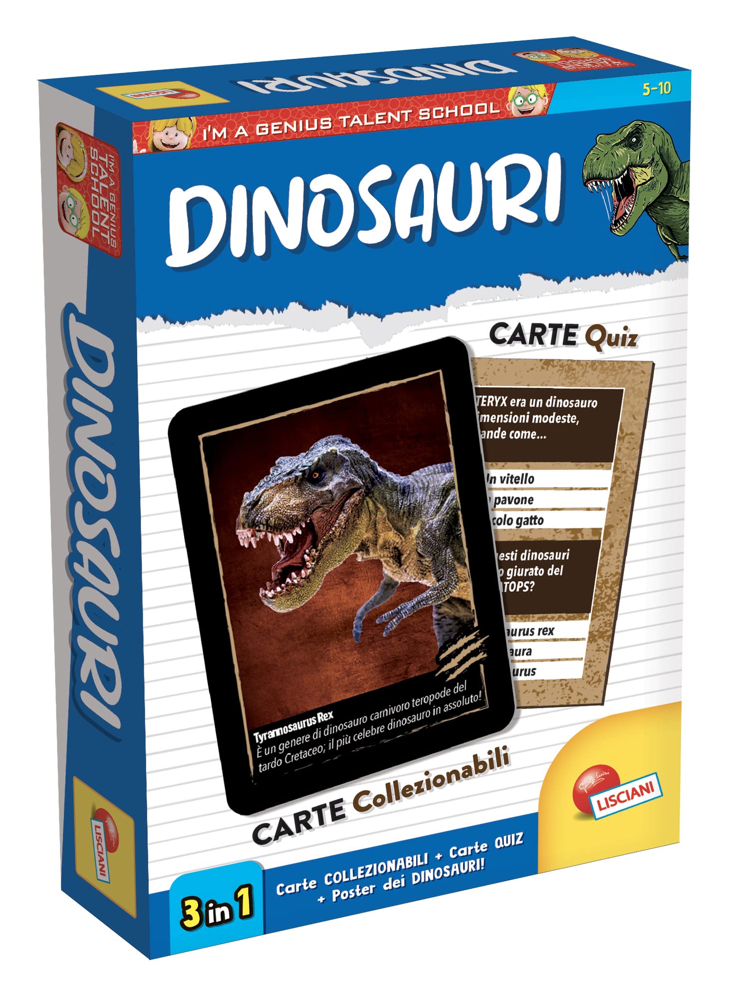 Gioco in scatola Lisciani I'm a Genius Quiz Dinosauri - 100125