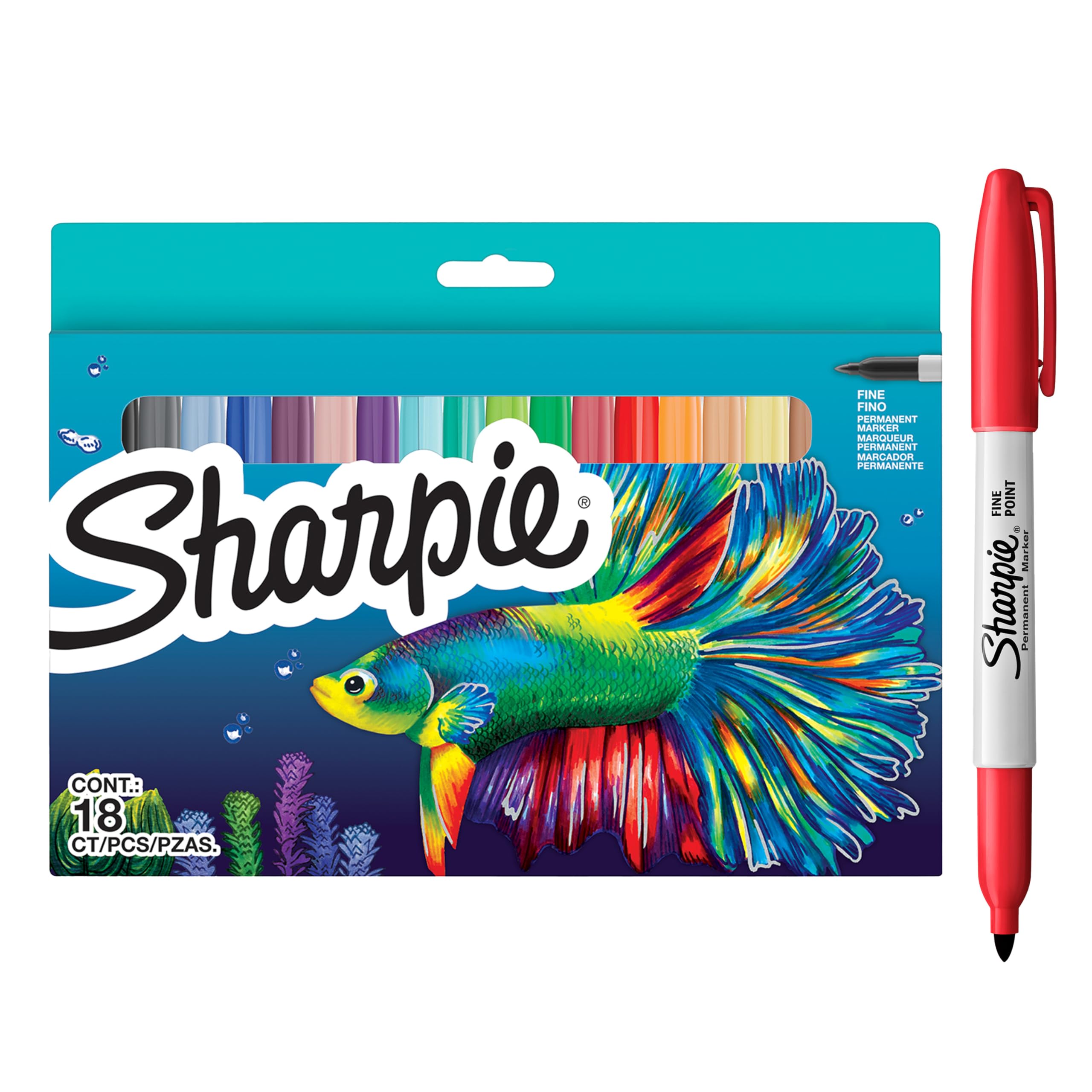 18CF SHARPIE 'BIG PACK' FINE