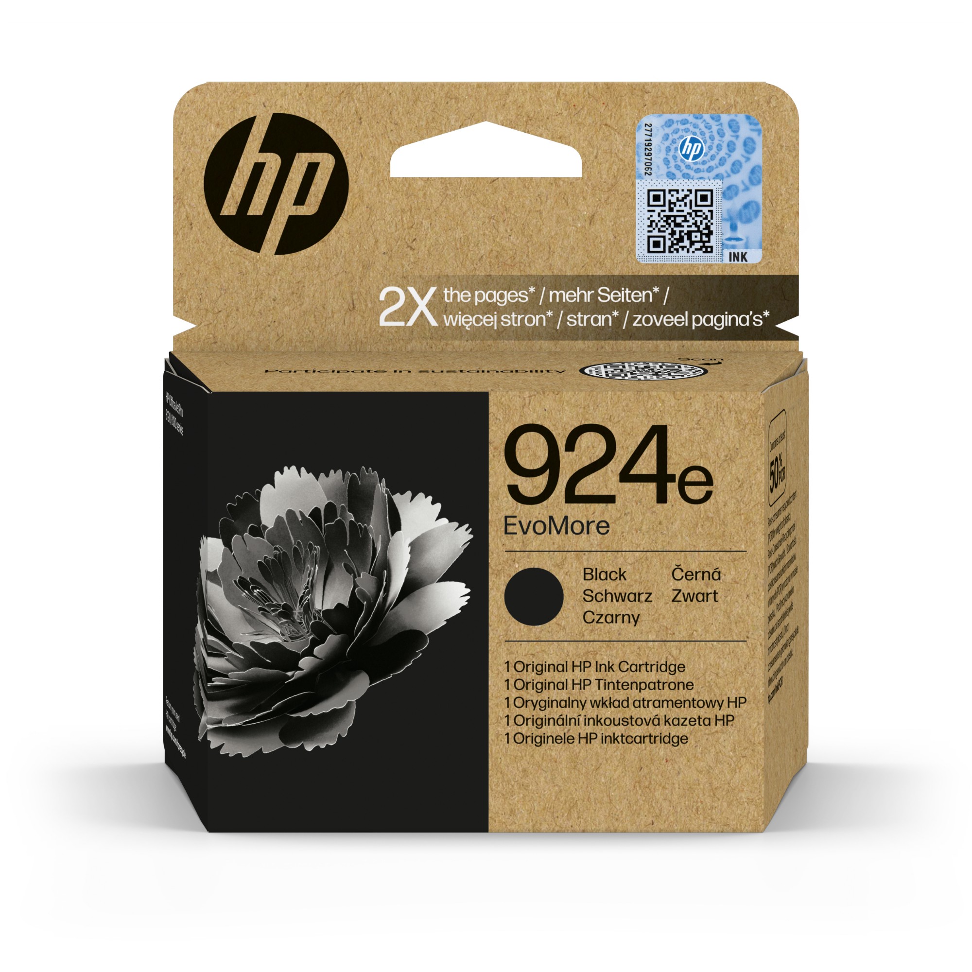 Hp Cartuccia Ink Nero_ 924e EvoMore_1.000 pag