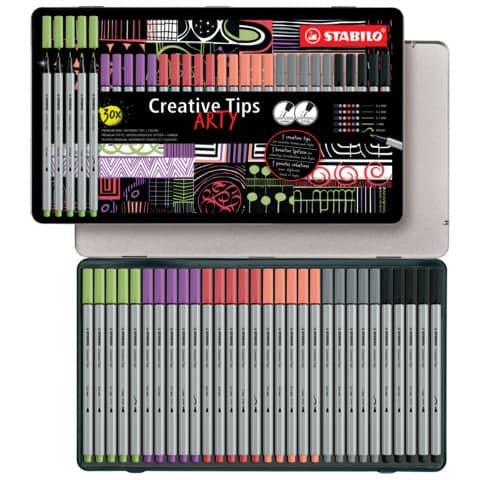 Stabilo Creative Tips - conf. 50 pz - colori classic 89/30-6-2-20