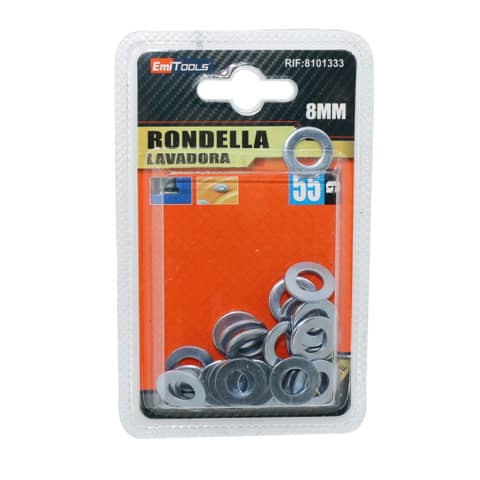 Rondelle piatte Emi per bulloni conf. 50 g M8 8101333