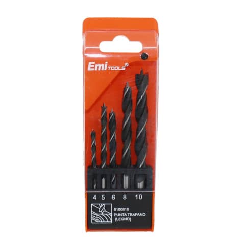 Kit punte Emi trapano per legno conf. da 5 pezzi 8100816