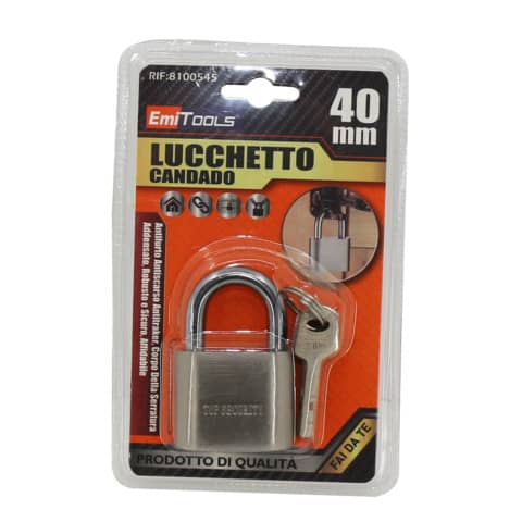 Lucchetto in acciaio Emi 40x62 mm  8100545